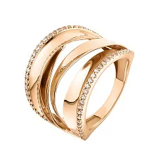 Женское кольцо из золота с фианитами по цене от 66 836 ₽