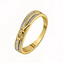 Женское кольцо из золота с бриллиантом по цене от 73 080 ₽