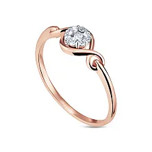 Женское кольцо из золота с бриллиантом по цене от 55 440 ₽