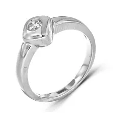 Женское кольцо из золота с бриллиантом по цене от 52 920 ₽