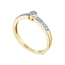 Женское кольцо из золота с бриллиантом по цене от 69 552 ₽