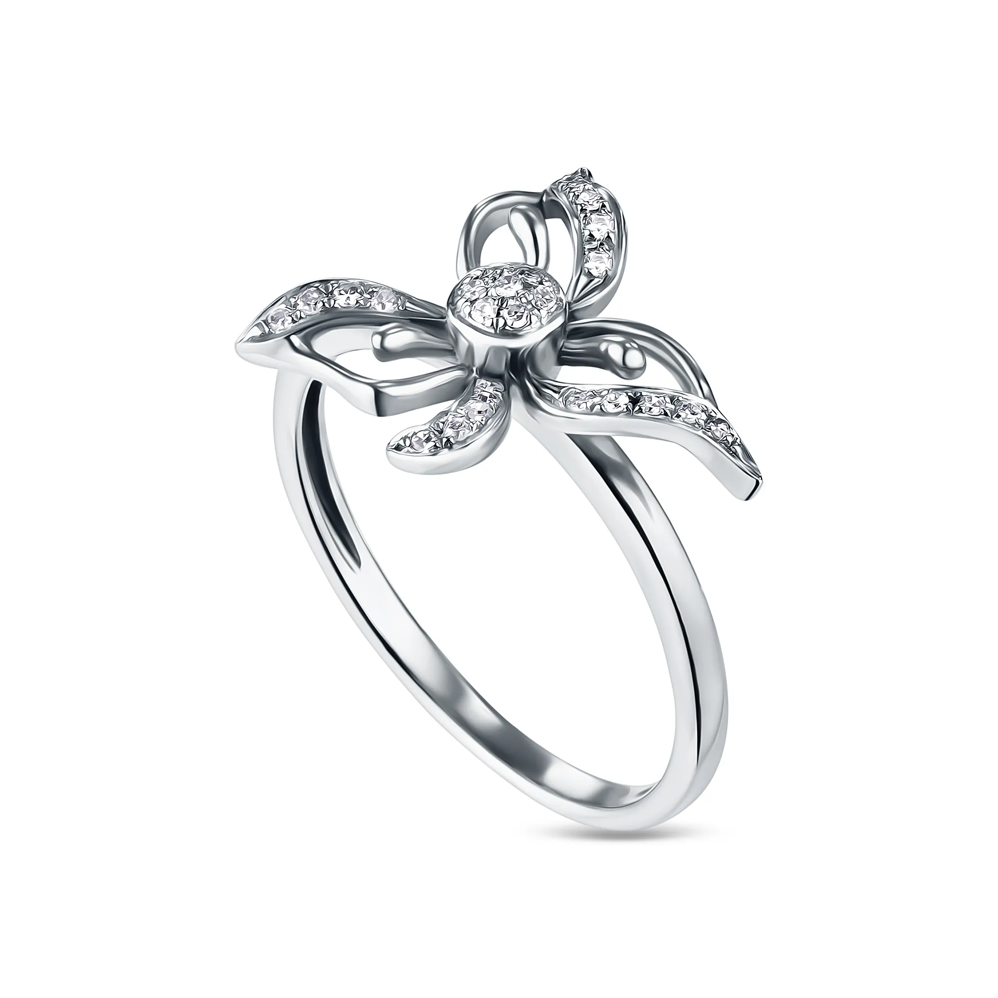 Женское кольцо из золота с бриллиантом