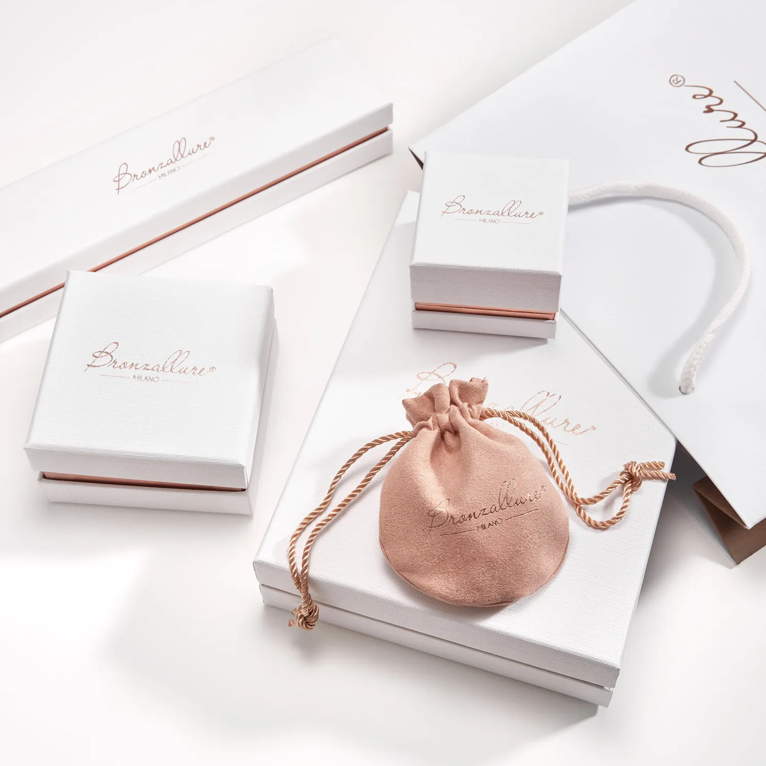 Колье из бронзы Bronzallure Alba кварцем