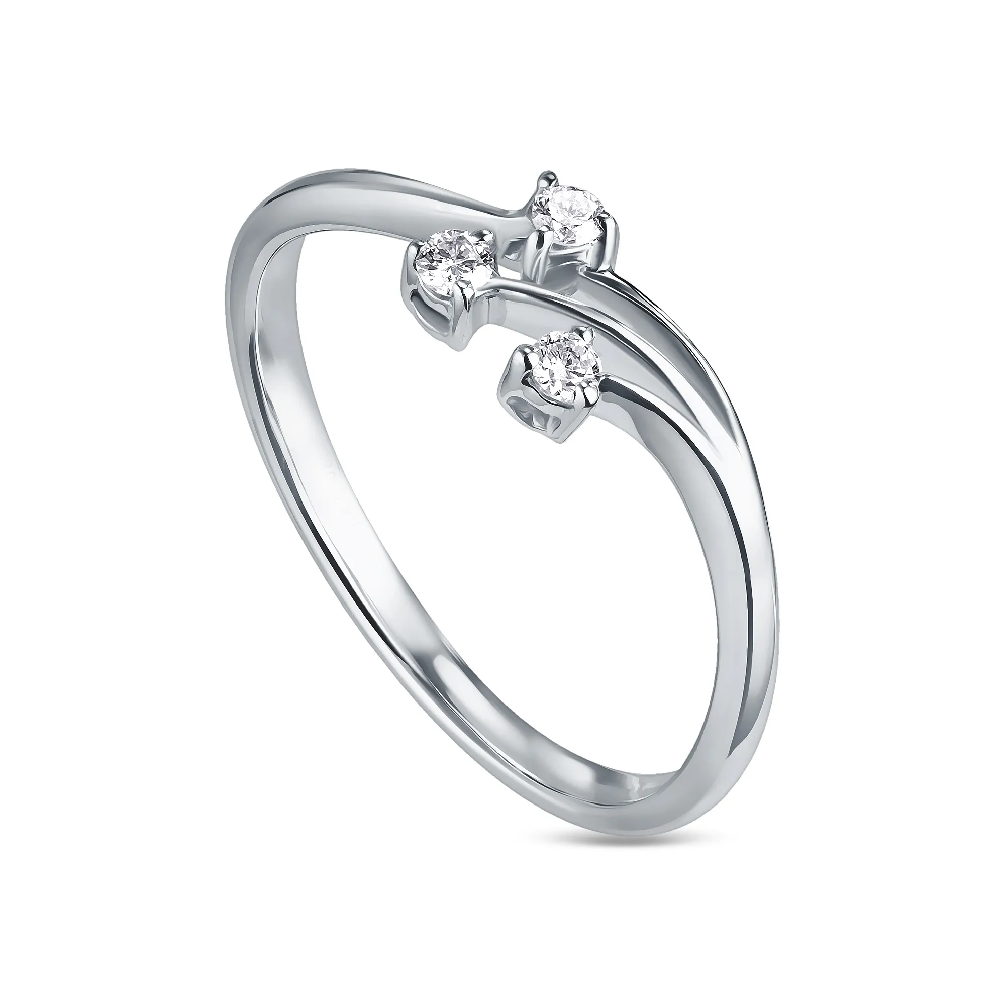 Женское кольцо из золота с бриллиантом