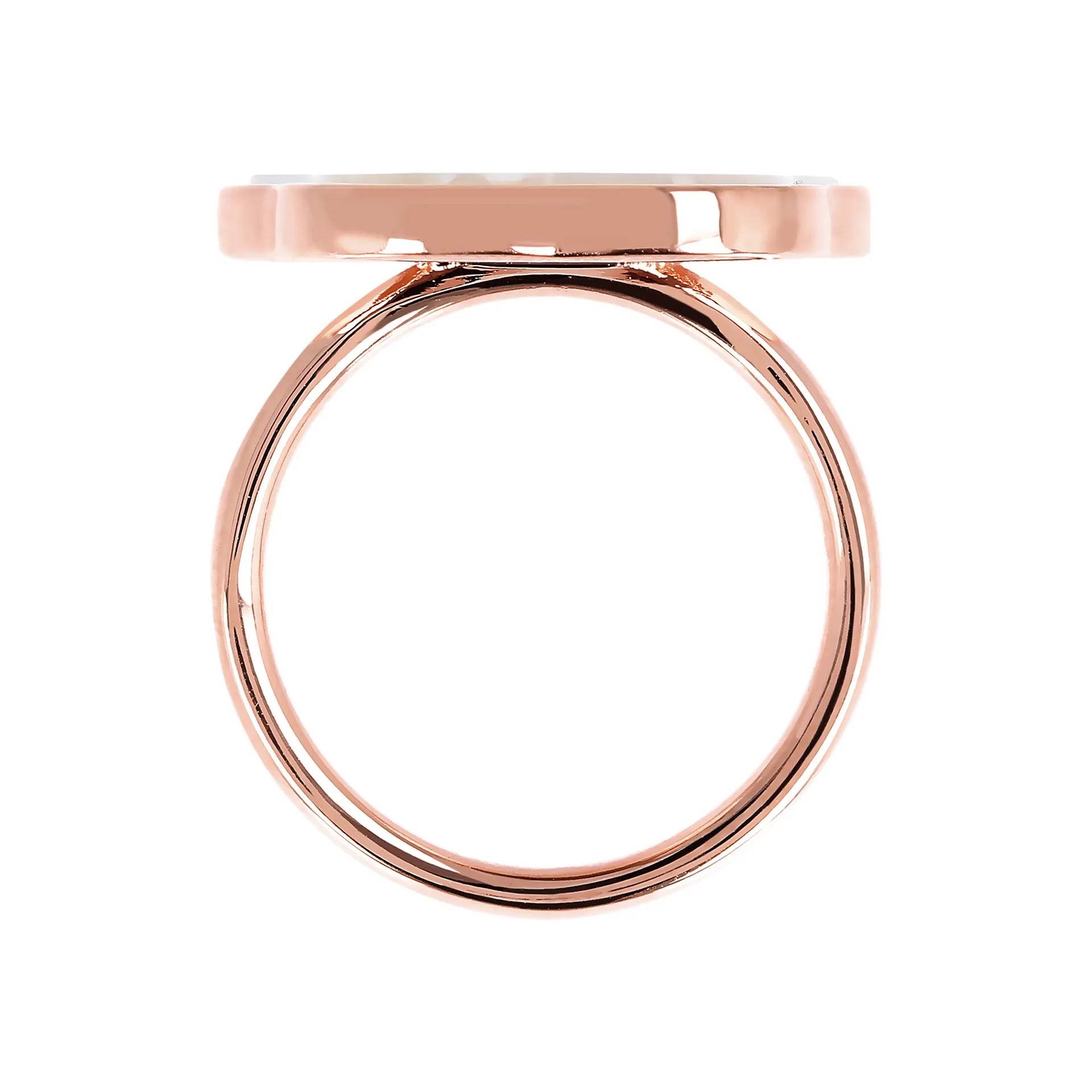 Женское кольцо из бронзы Bronzallure Alba культивированным жемчугом