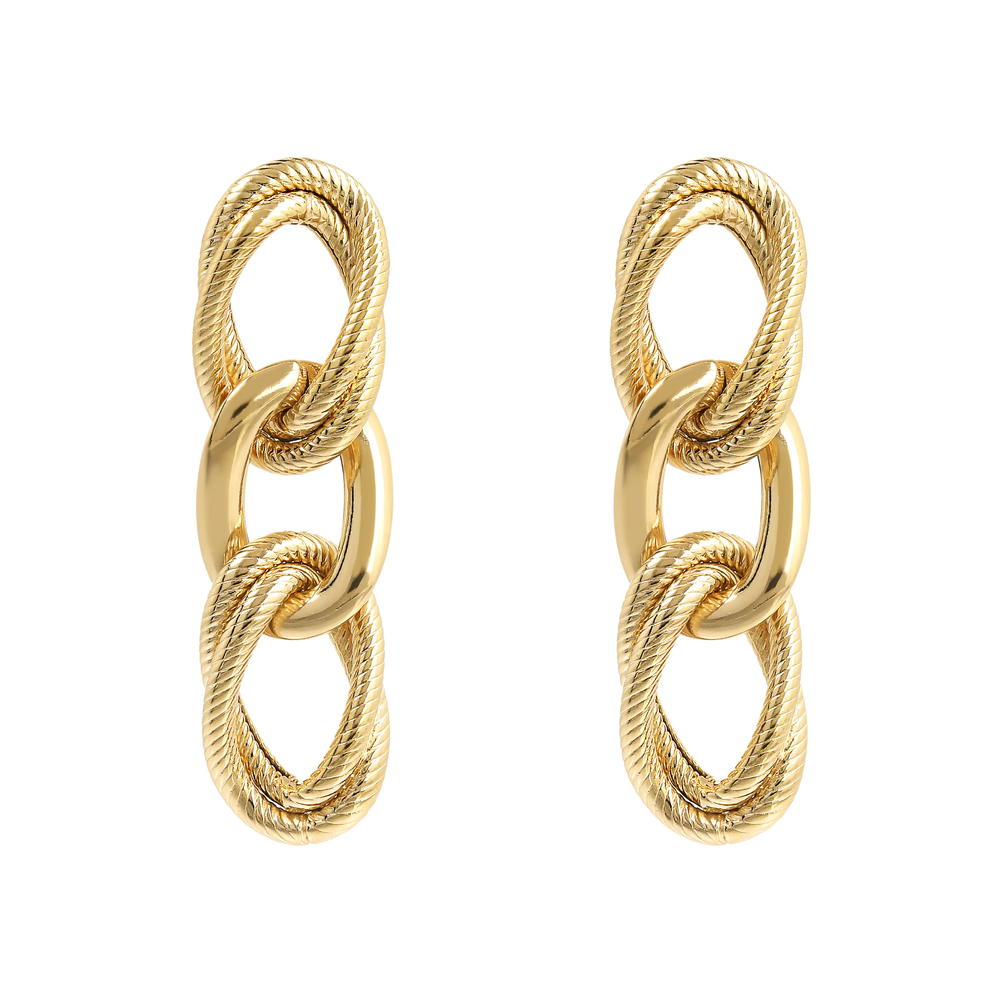 Женские серьги из бронзы Bronzallure Golden