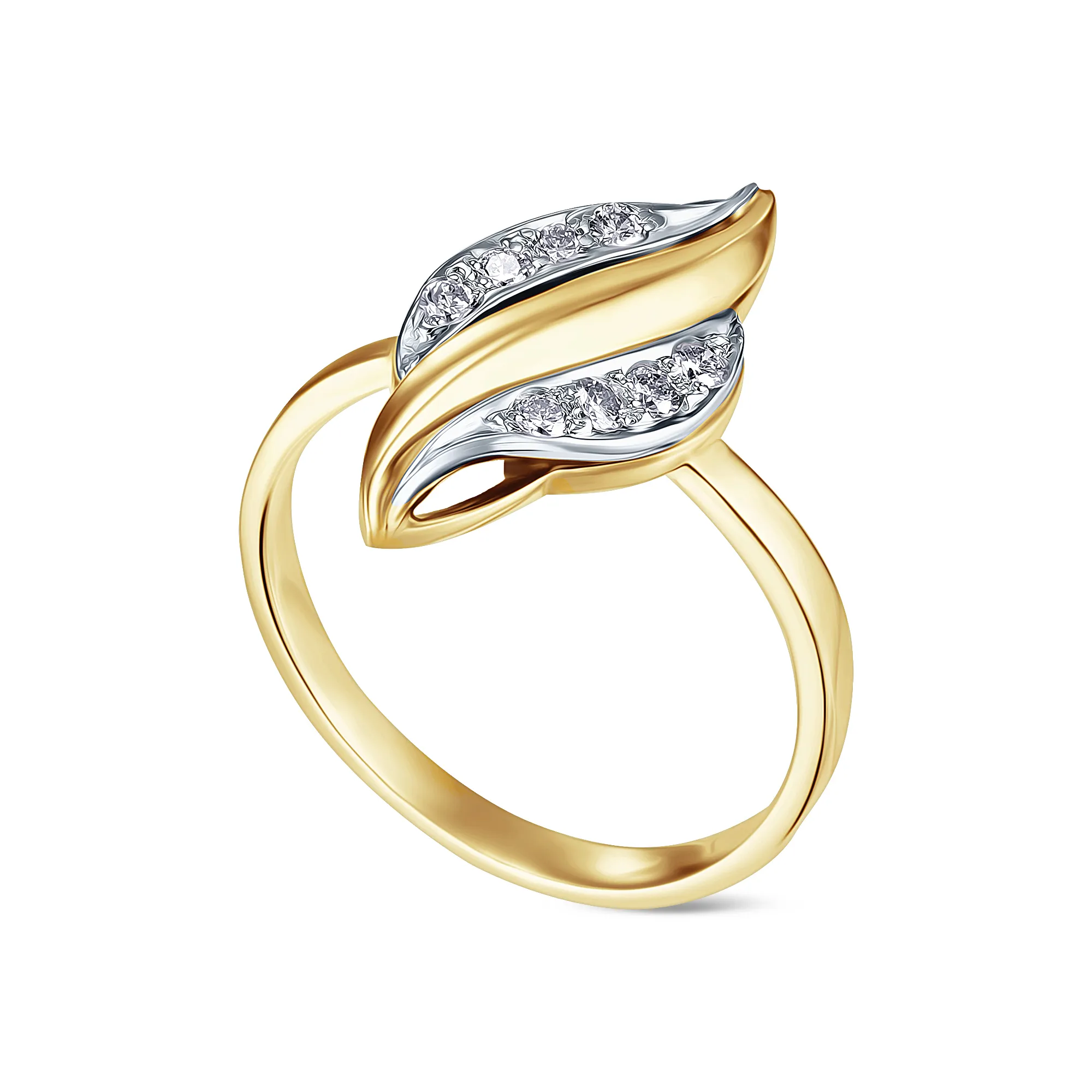 Женское кольцо из золота с бриллиантом