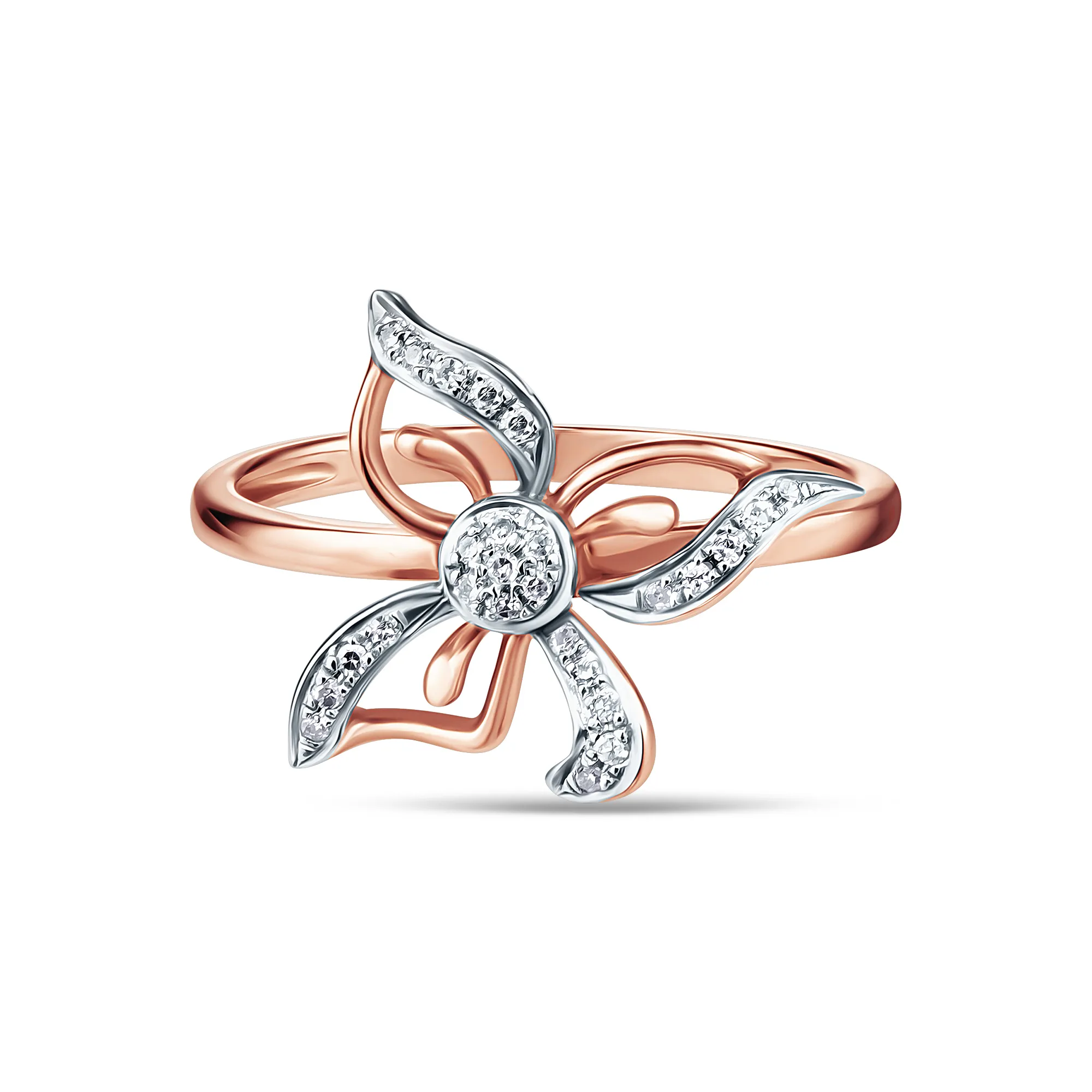 Женское кольцо из золота с бриллиантом