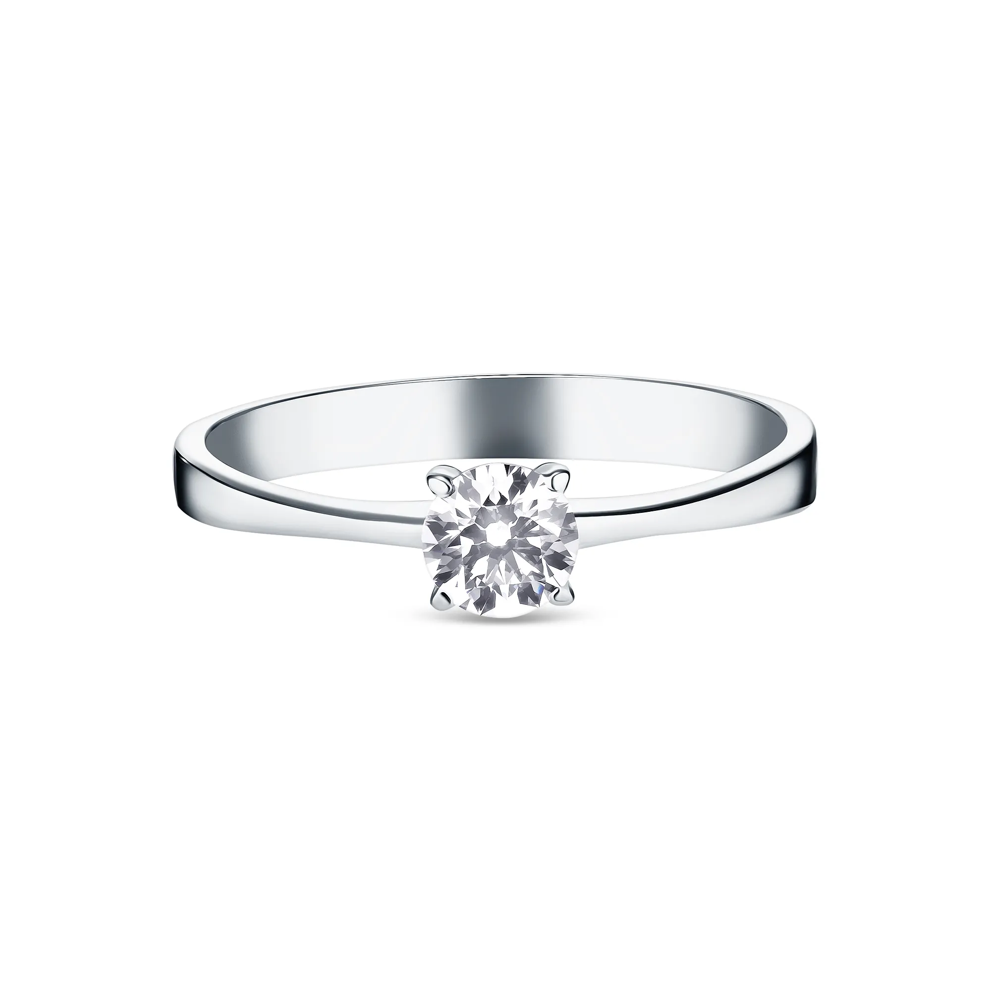 Женское кольцо из золота с бриллиантом