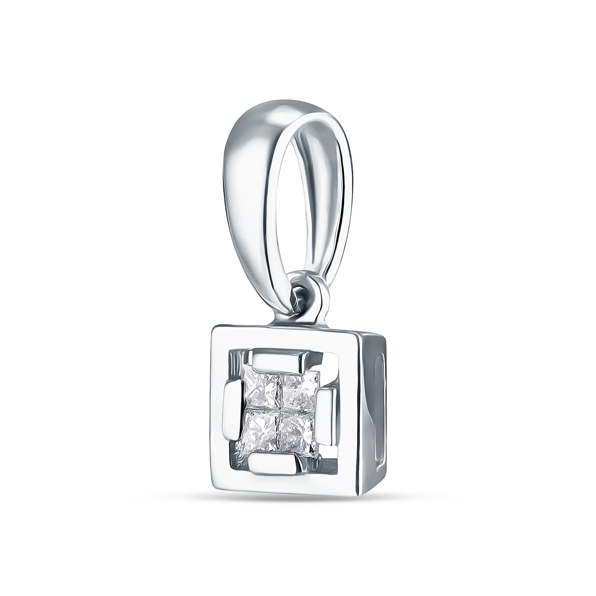 Женская подвеска из золота с бриллиантом