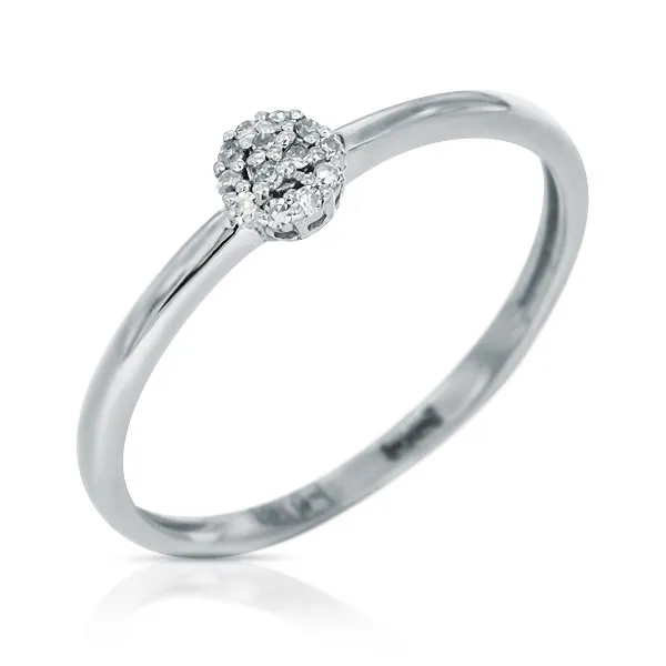 Женское кольцо из золота с бриллиантом