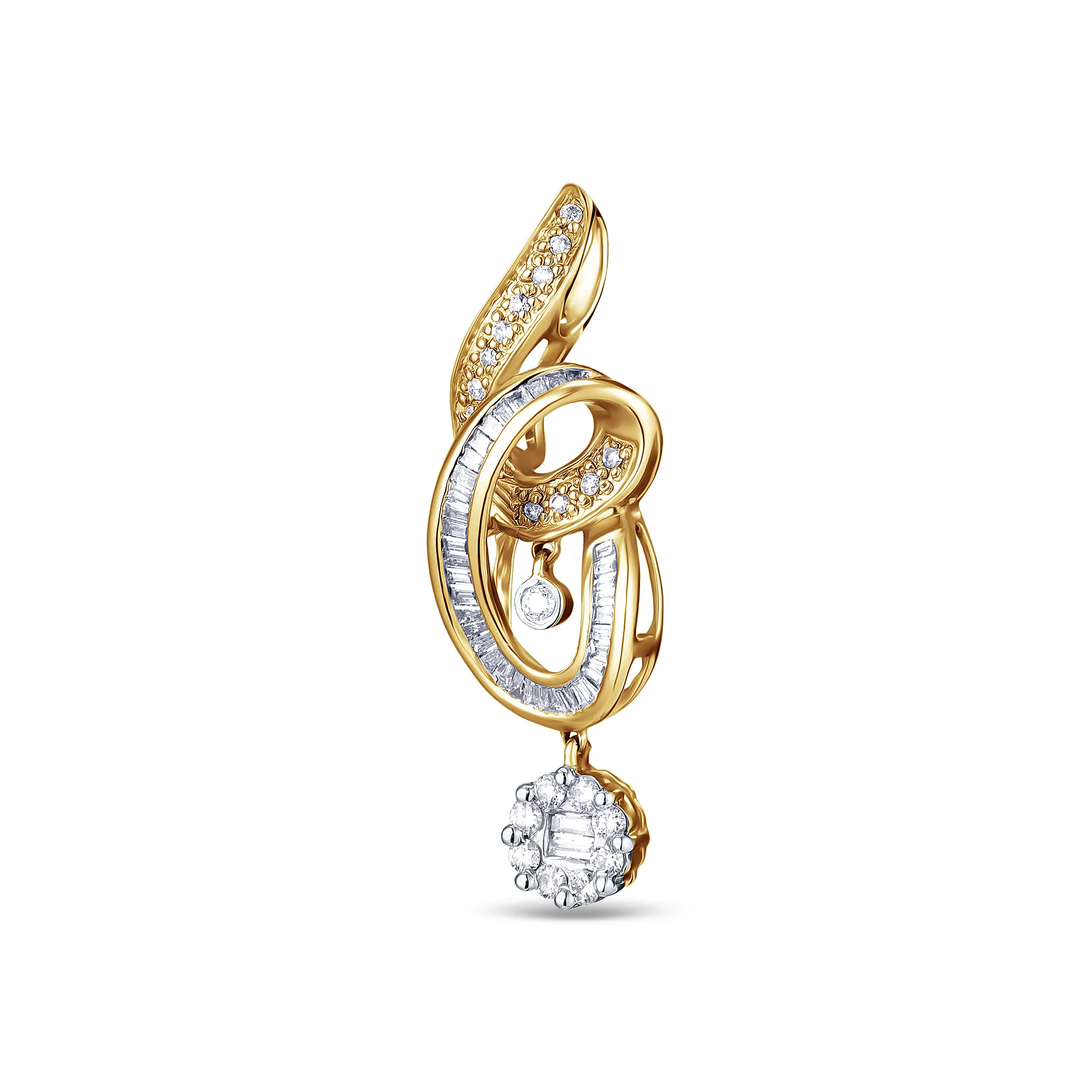 Женская подвеска из золота с бриллиантом