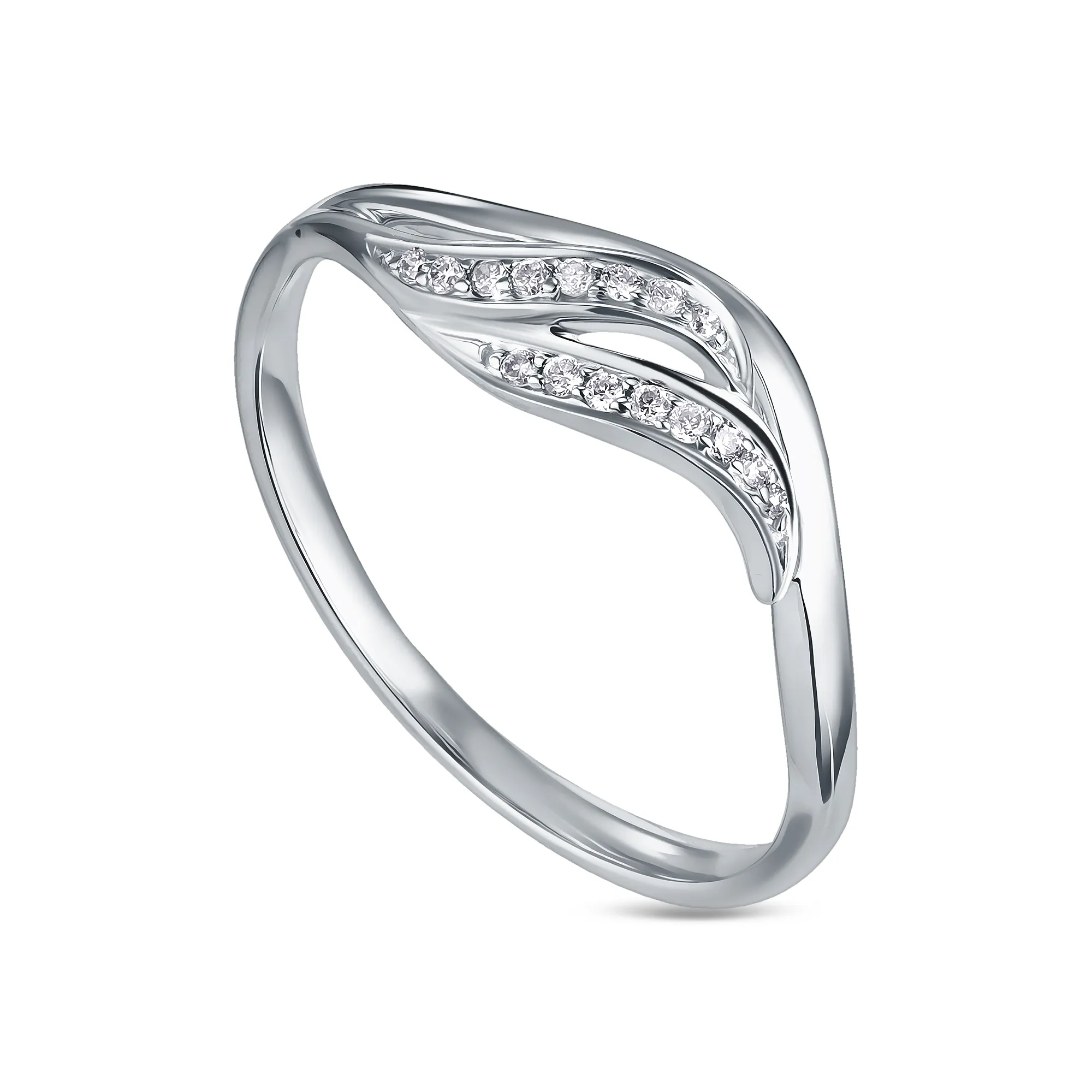 Женское кольцо из золота с бриллиантом