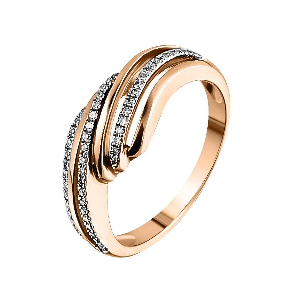 Женское кольцо из золота с бриллиантом