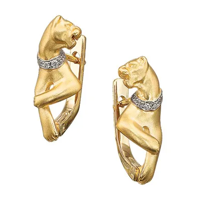 Женские серьги из золота