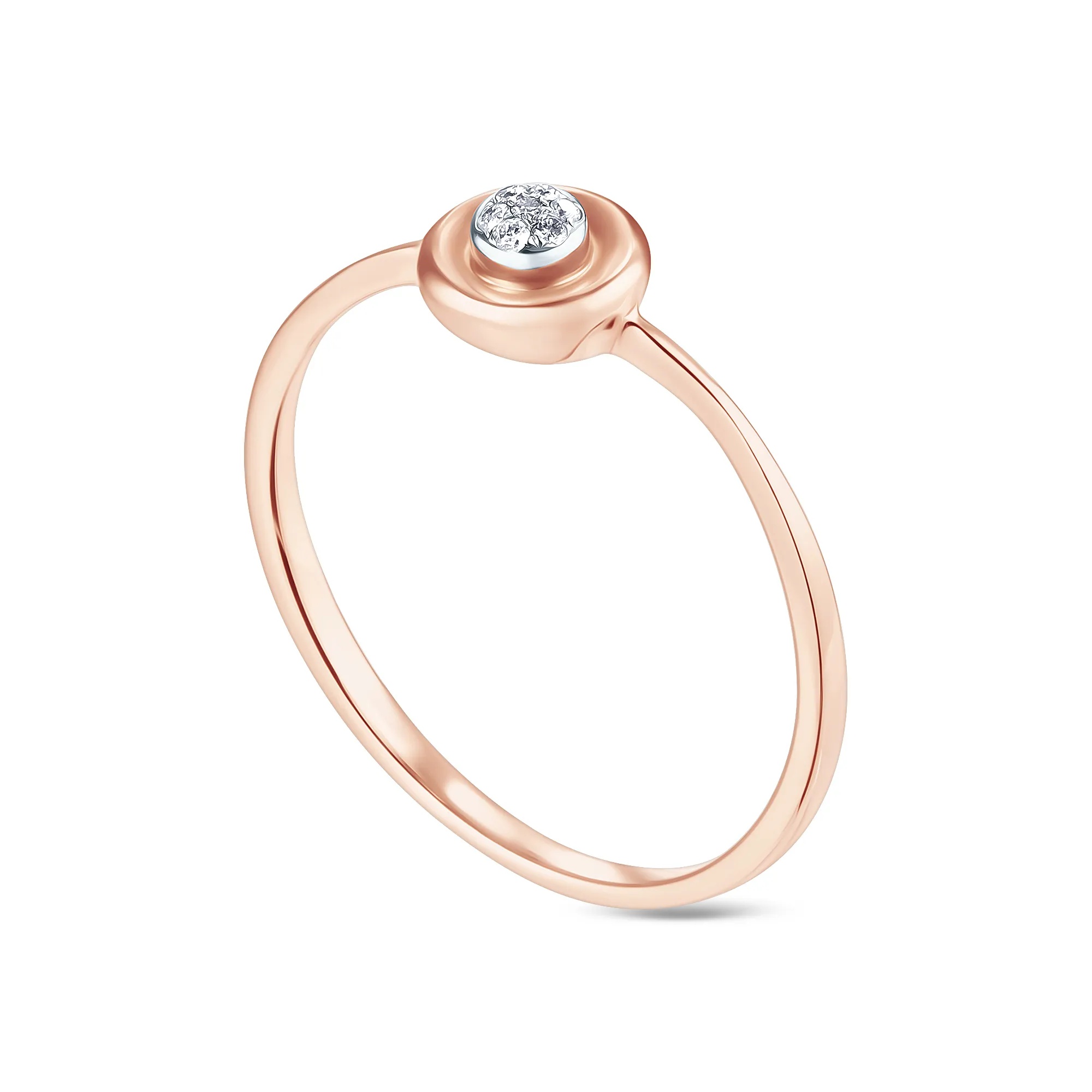 Женское кольцо из золота с бриллиантом