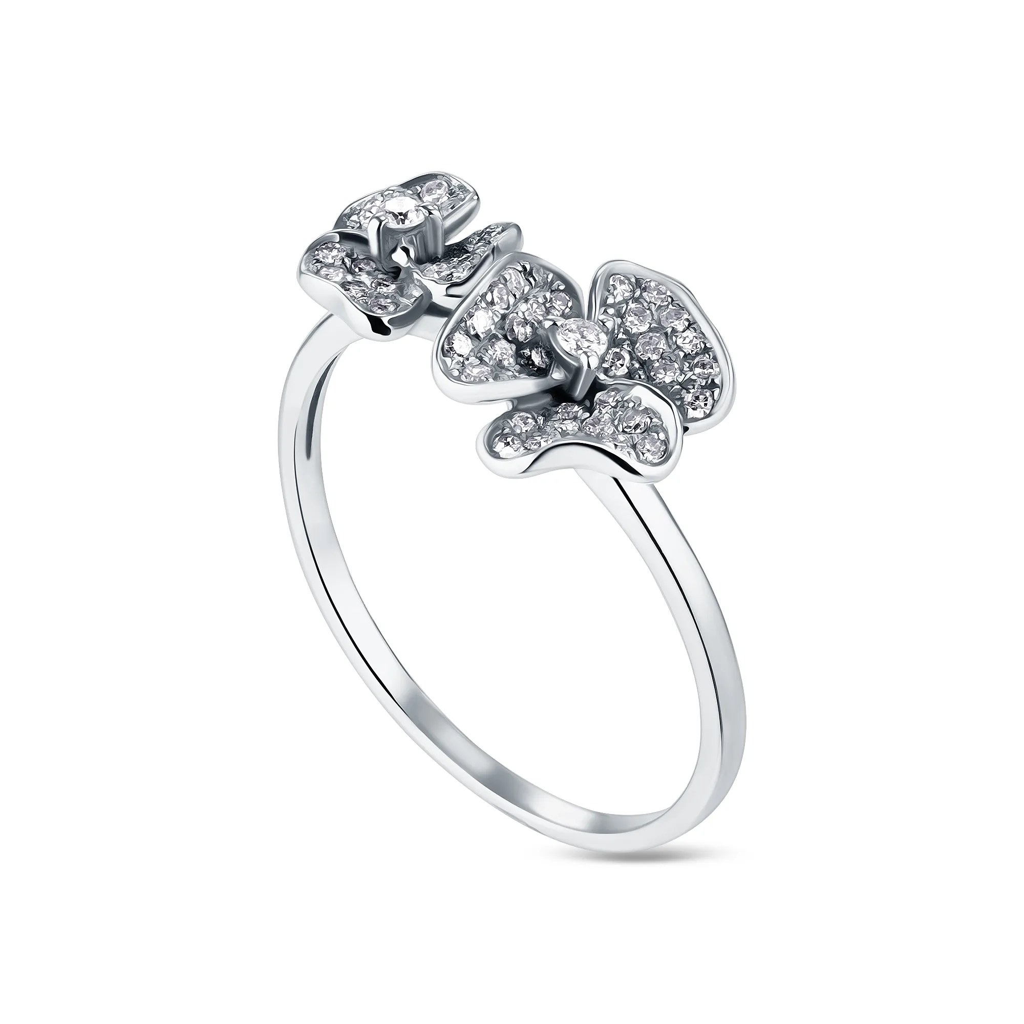 Женское кольцо из золота с бриллиантом