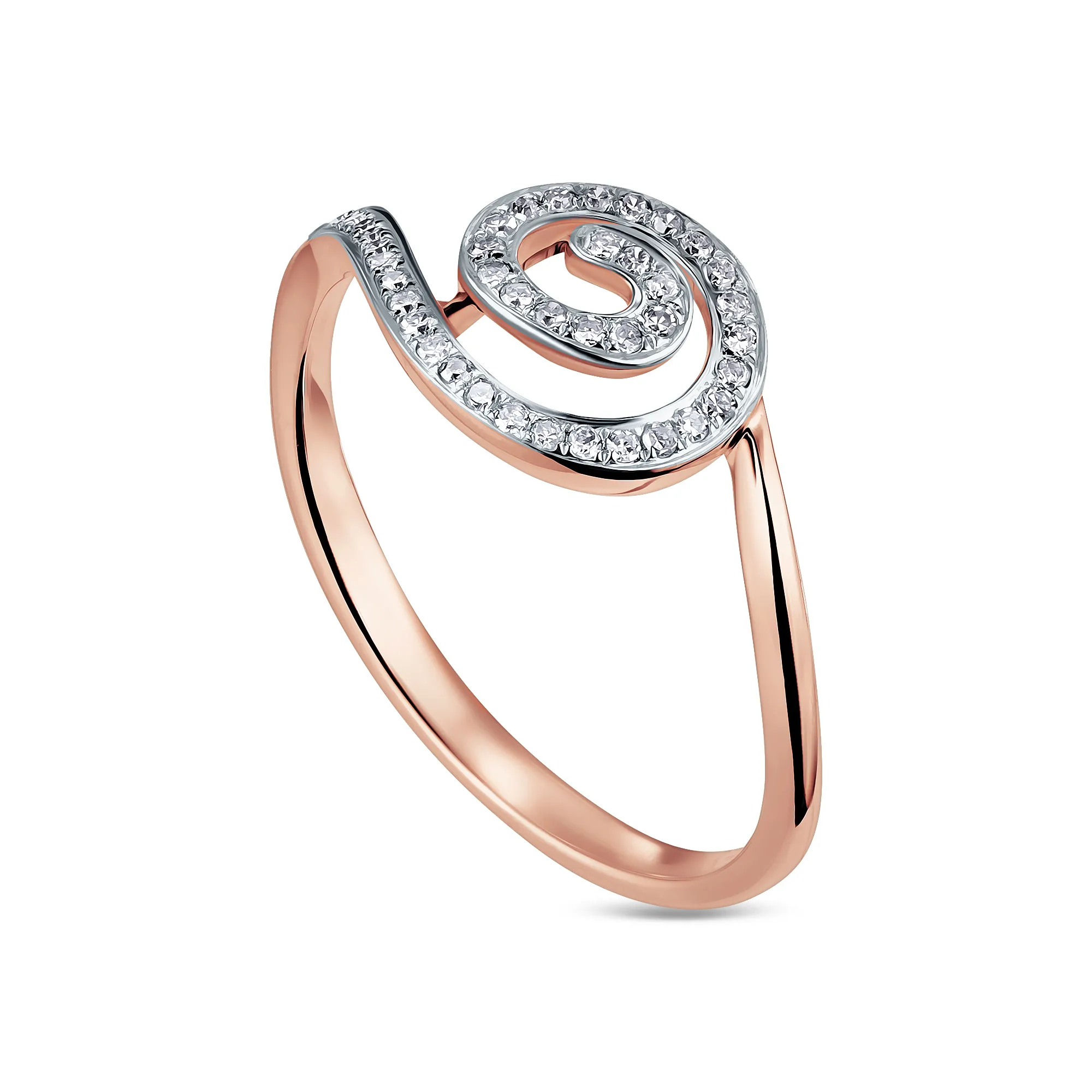 Женское кольцо из золота с бриллиантом