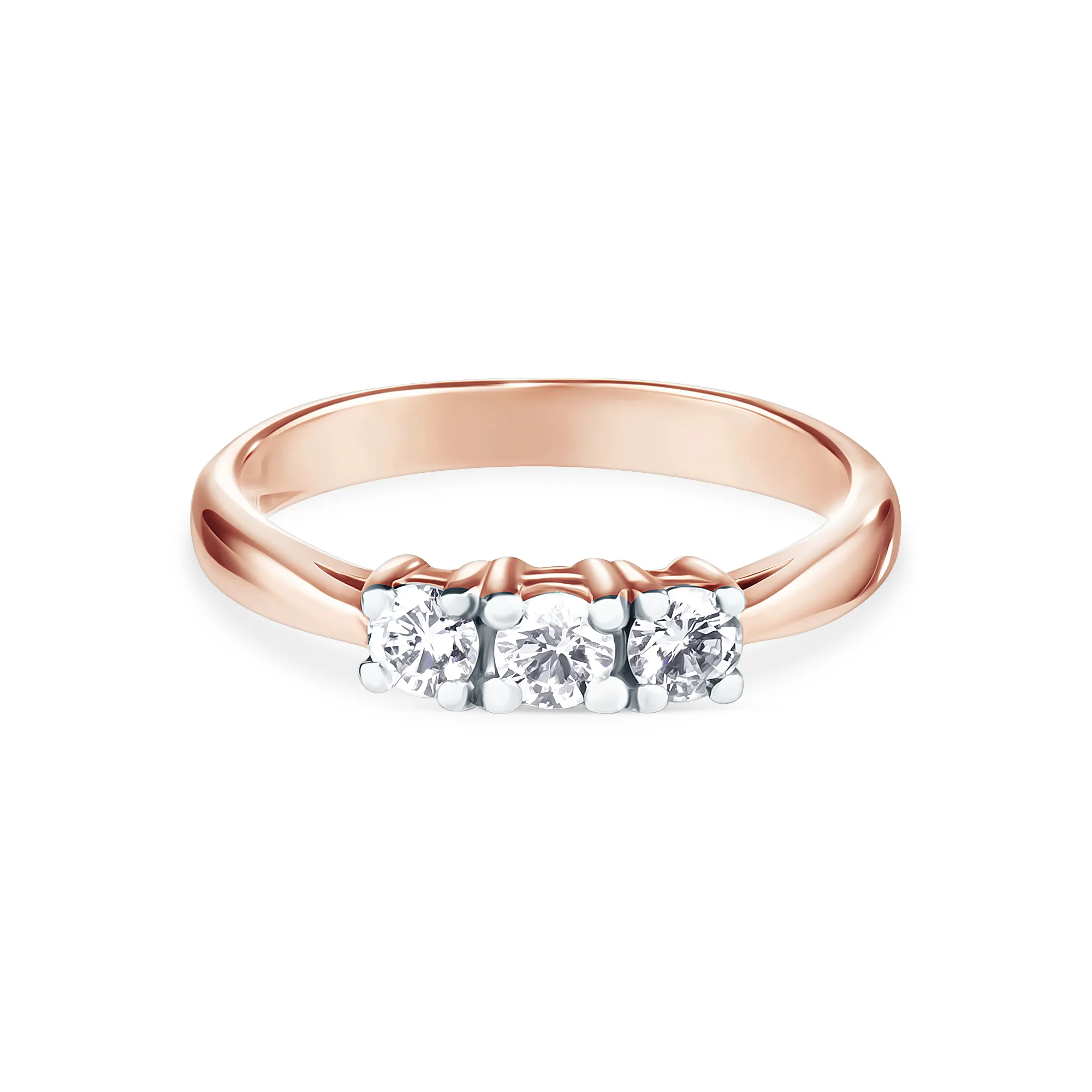 Женское кольцо из золота с бриллиантом