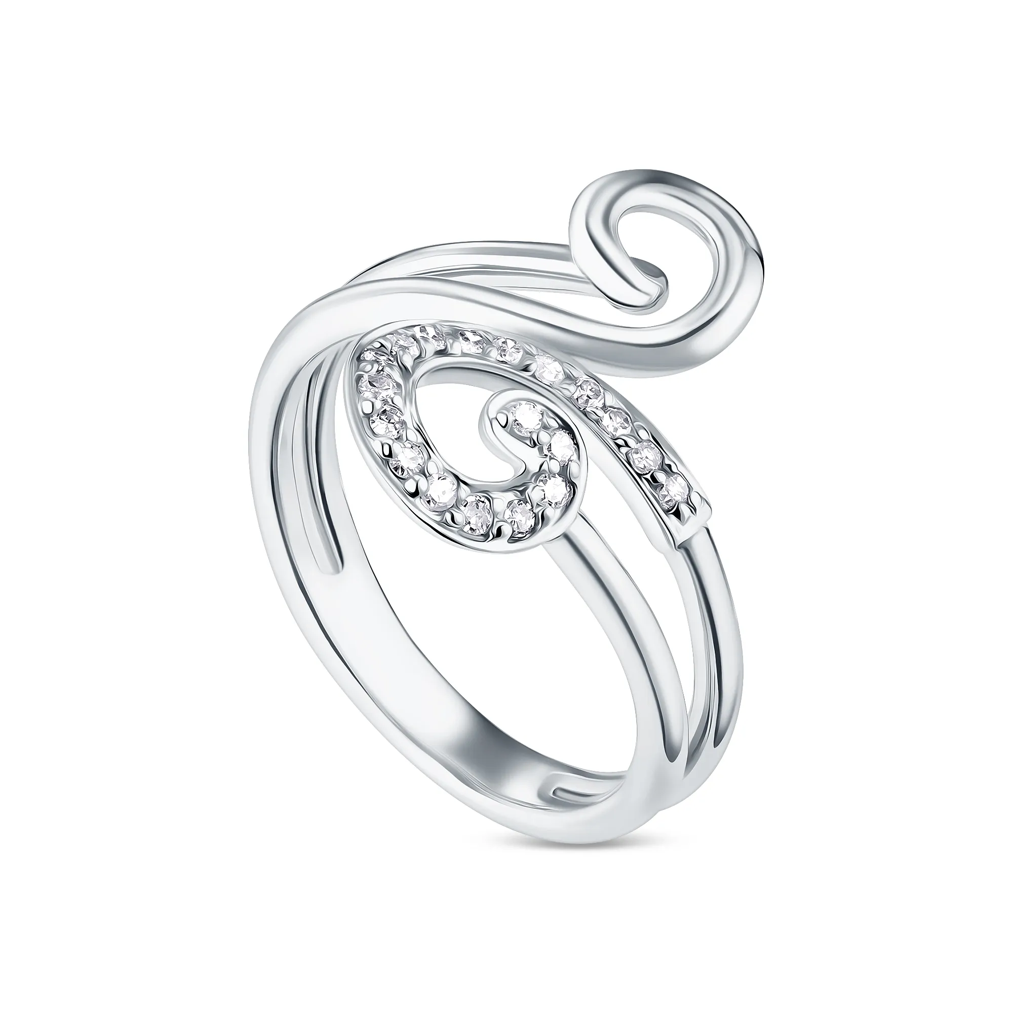 Женское кольцо из золота с бриллиантом