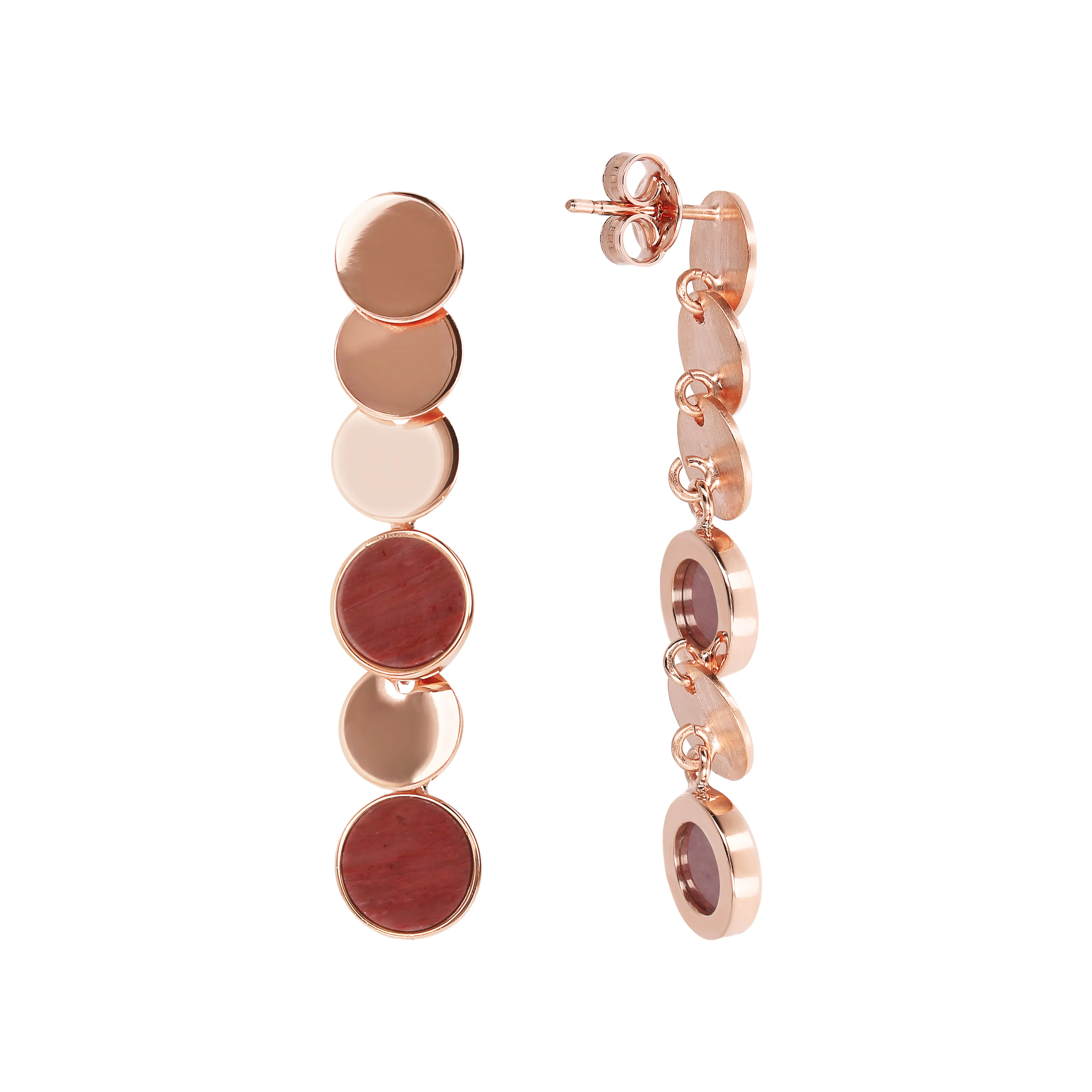 Женские серьги из бронзы Bronzallure Alba кварцем