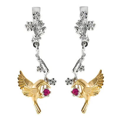 Женские серьги из золота