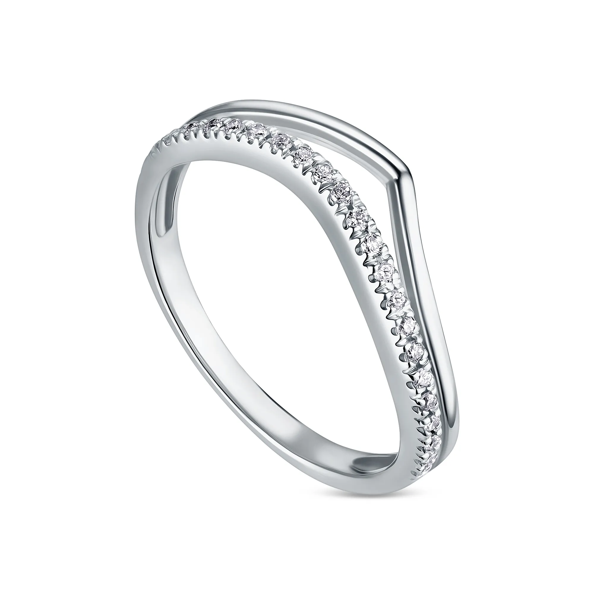 Женское кольцо из золота с бриллиантом