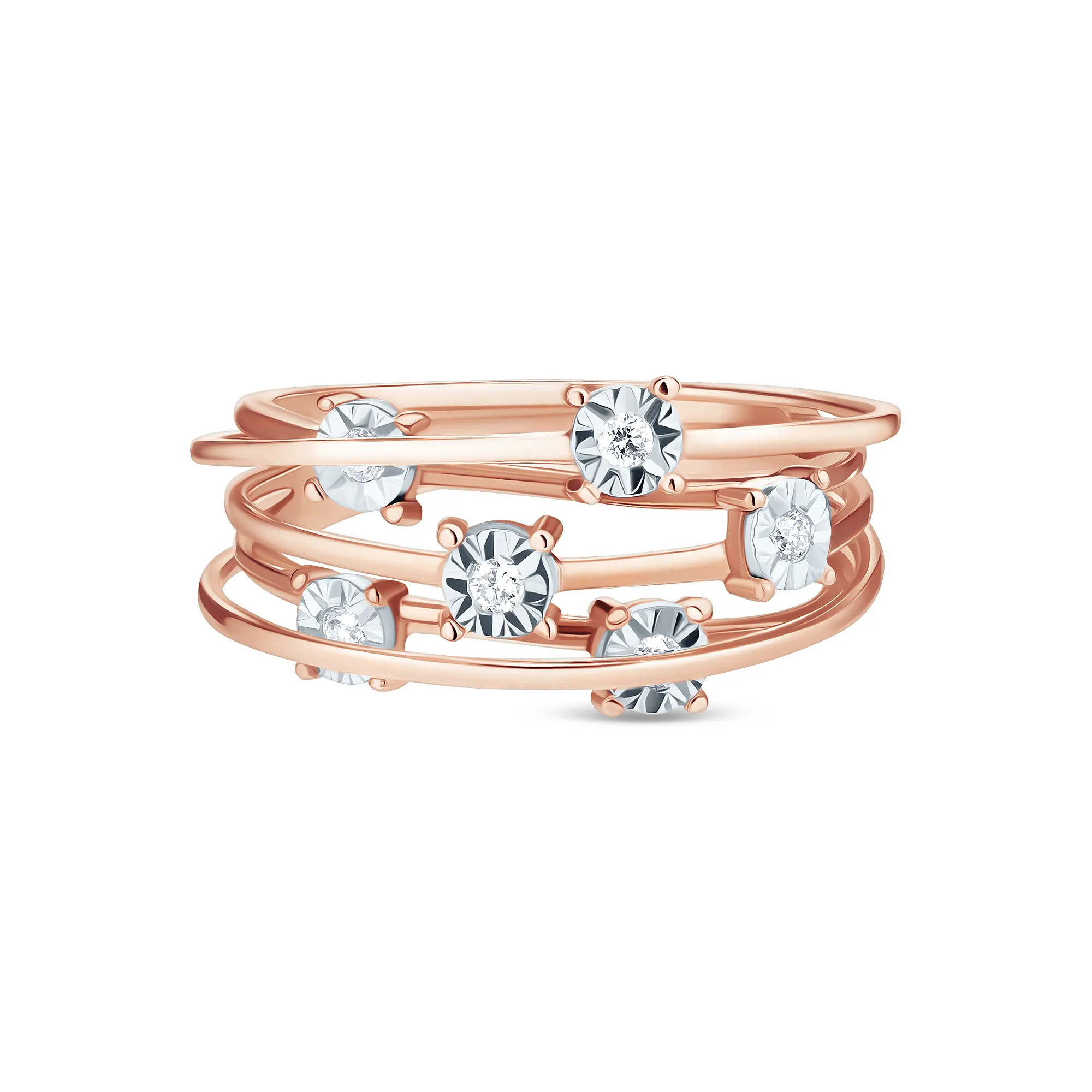 Женское кольцо из золота с бриллиантом