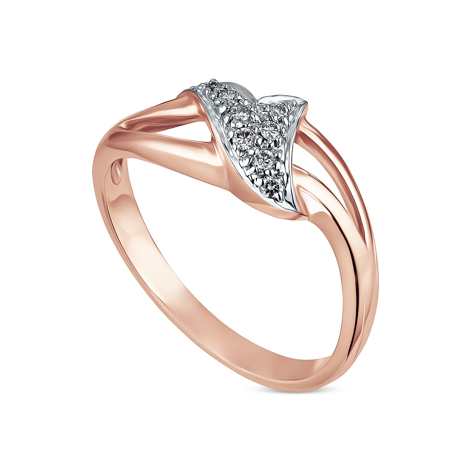 Женское кольцо из золота с бриллиантом