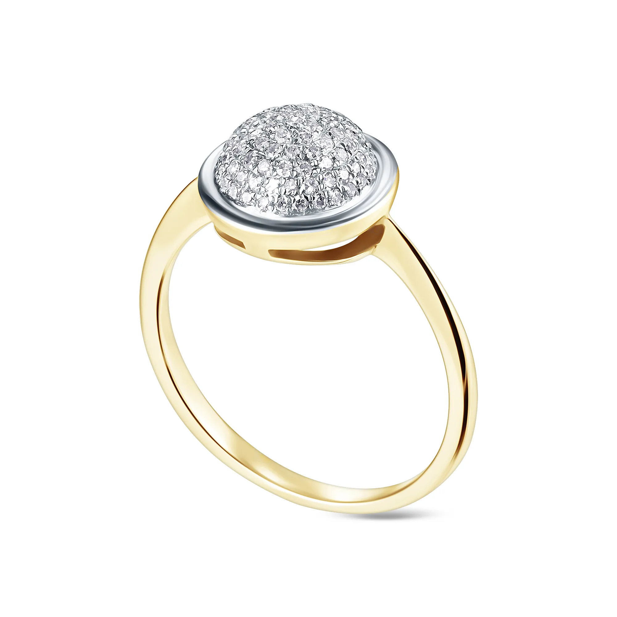 Женское кольцо из золота с бриллиантом