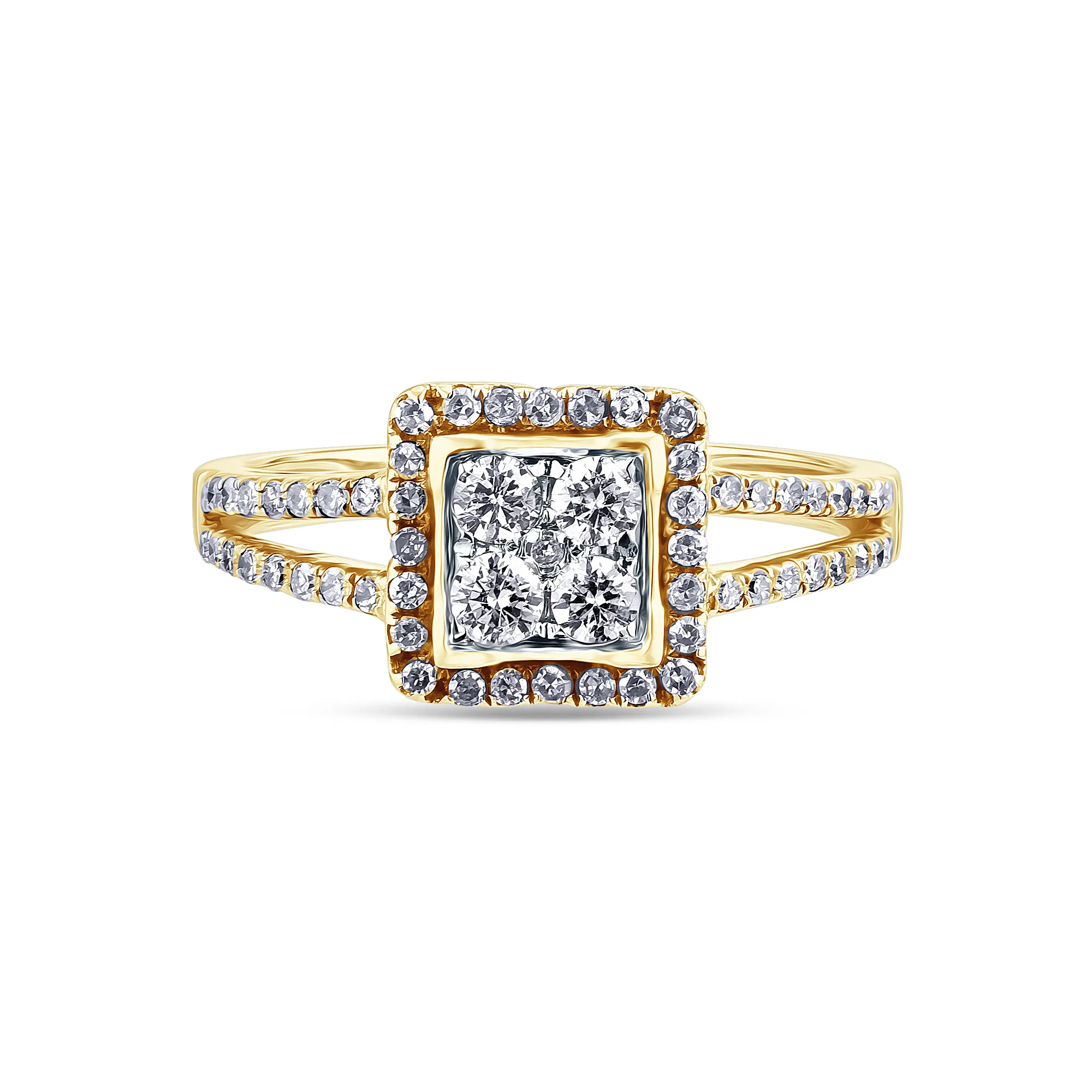 Женское кольцо из золота с бриллиантом