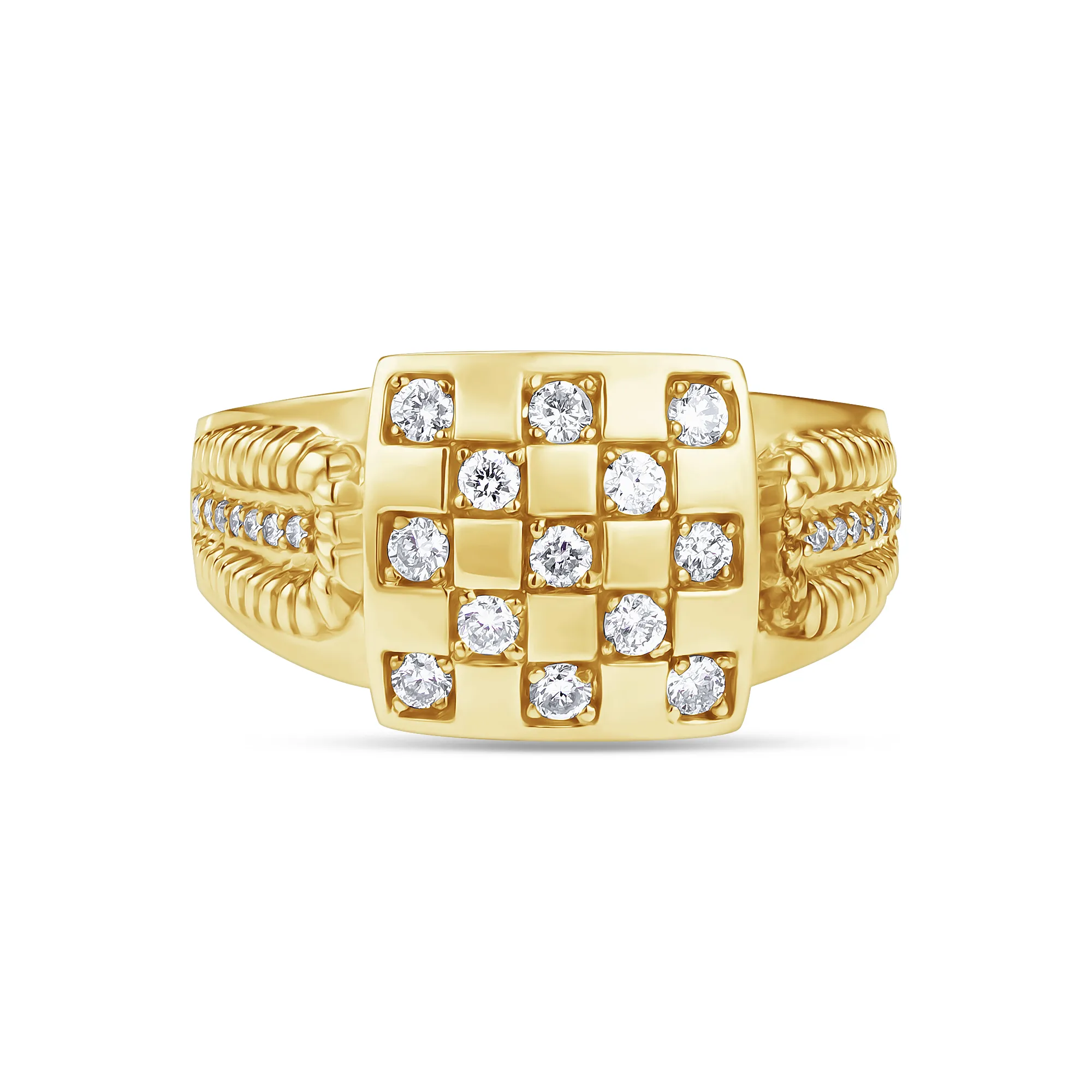 Мужские кольца из золота с бриллиантом