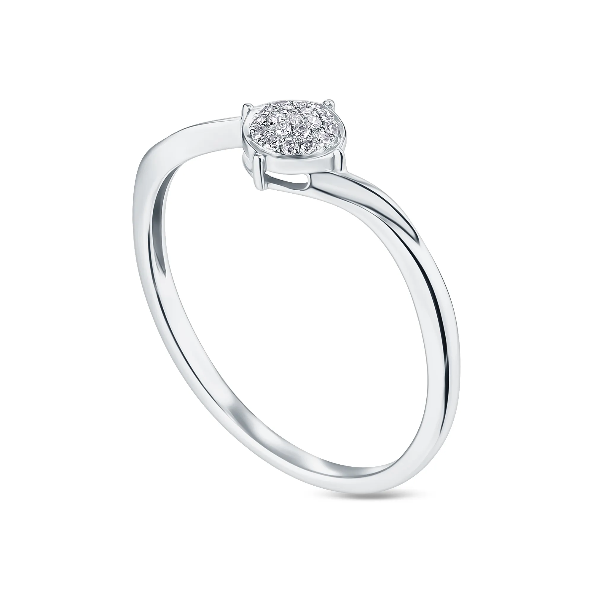 Женское кольцо из золота с бриллиантом