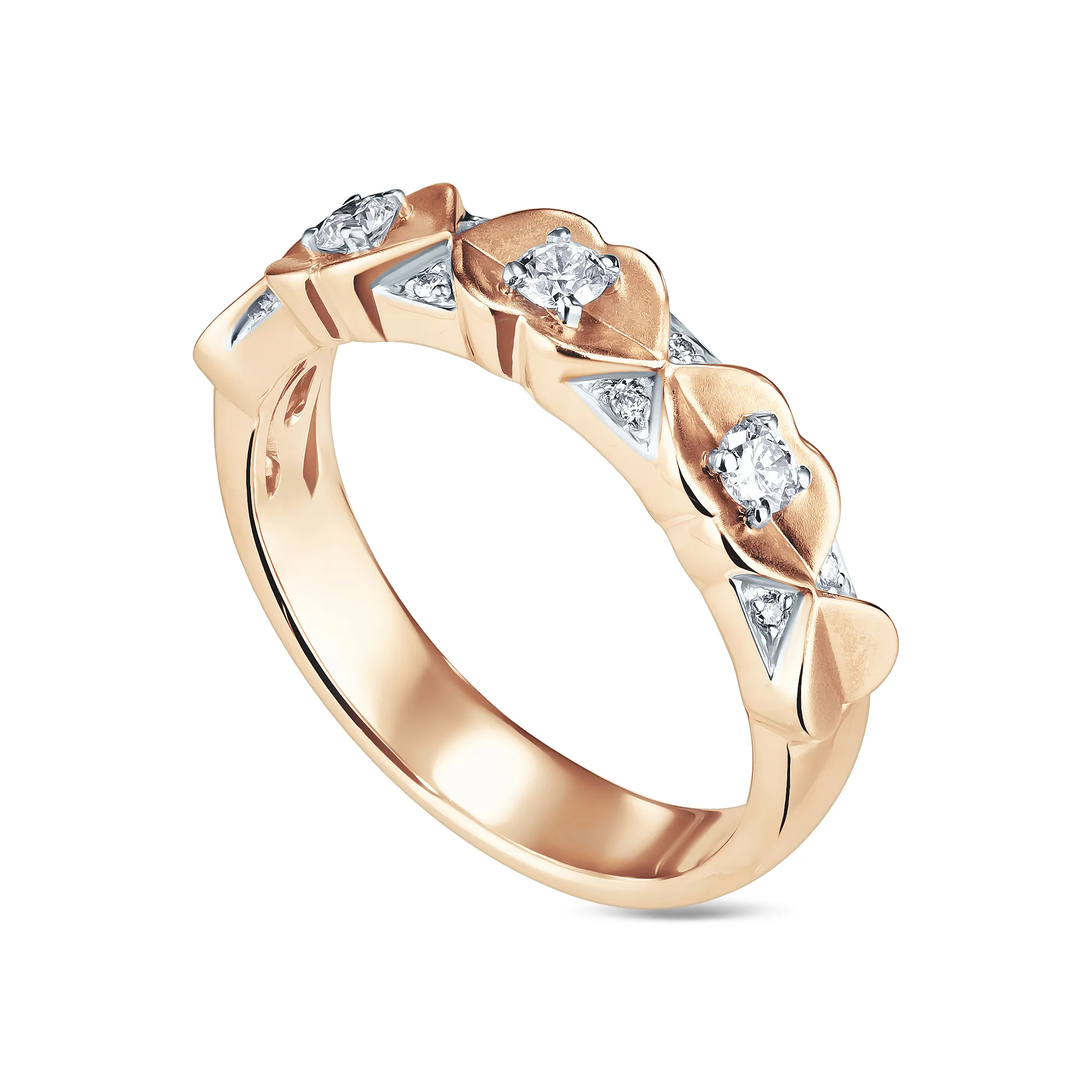 Женское кольцо из золота с бриллиантом