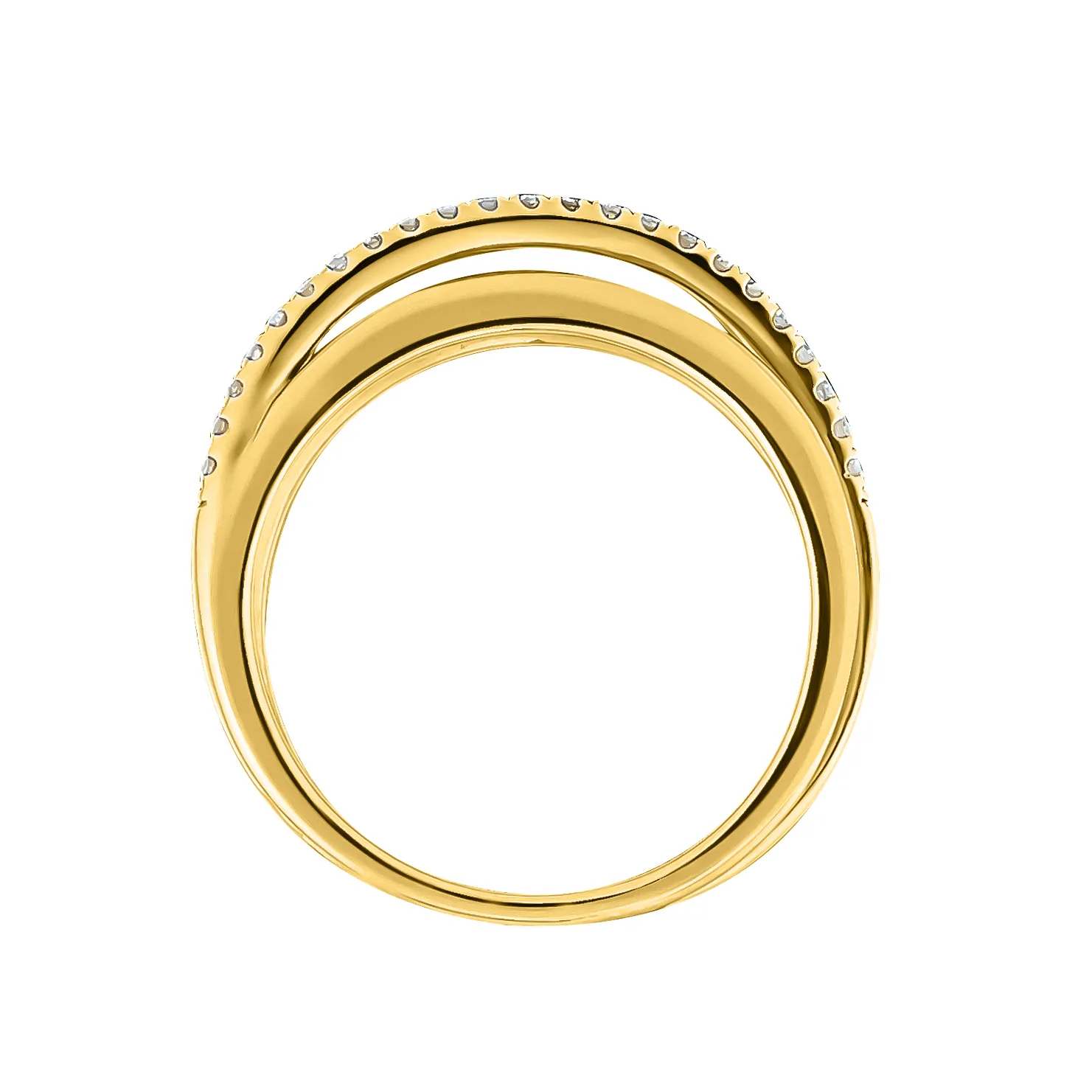 Женское кольцо из золота с бриллиантом