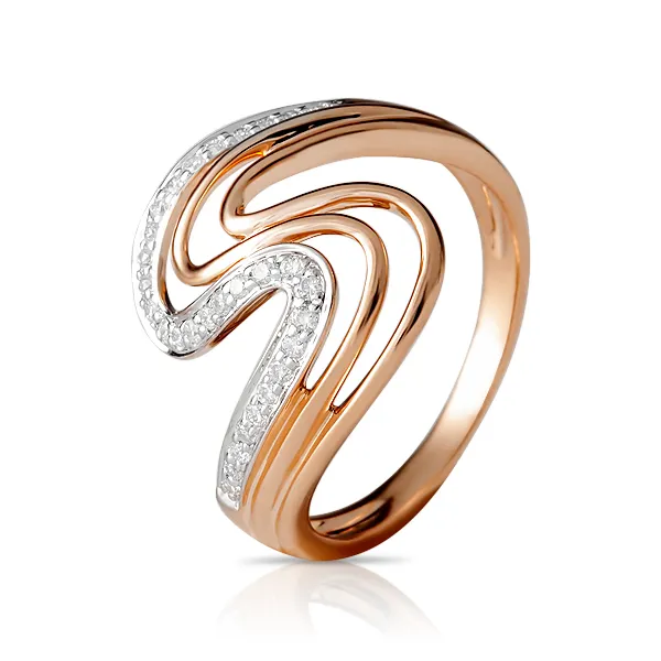 Женское кольцо из золота с бриллиантом