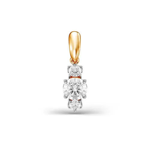 Подвеска из золота с фианитами