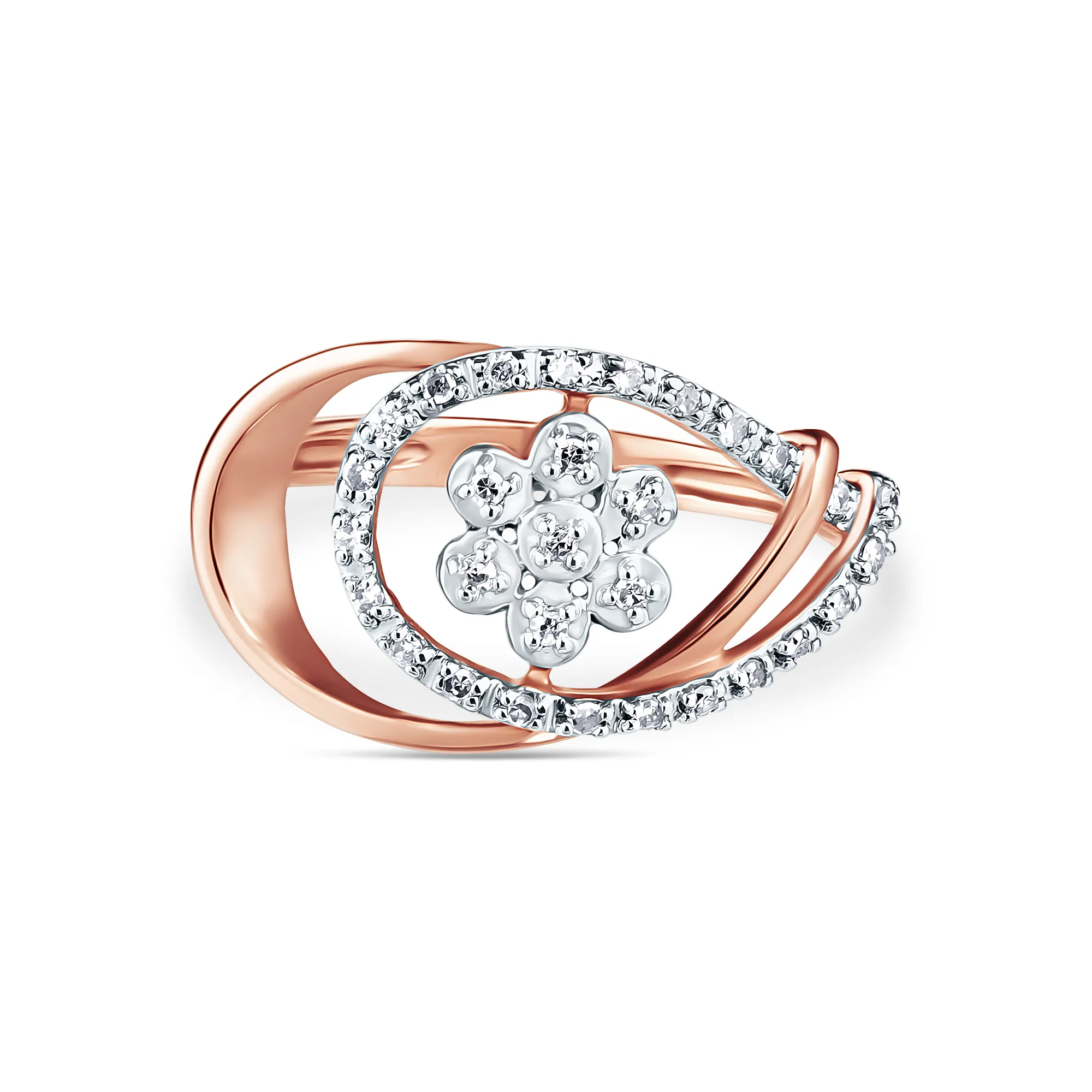 Женское кольцо из золота с бриллиантом