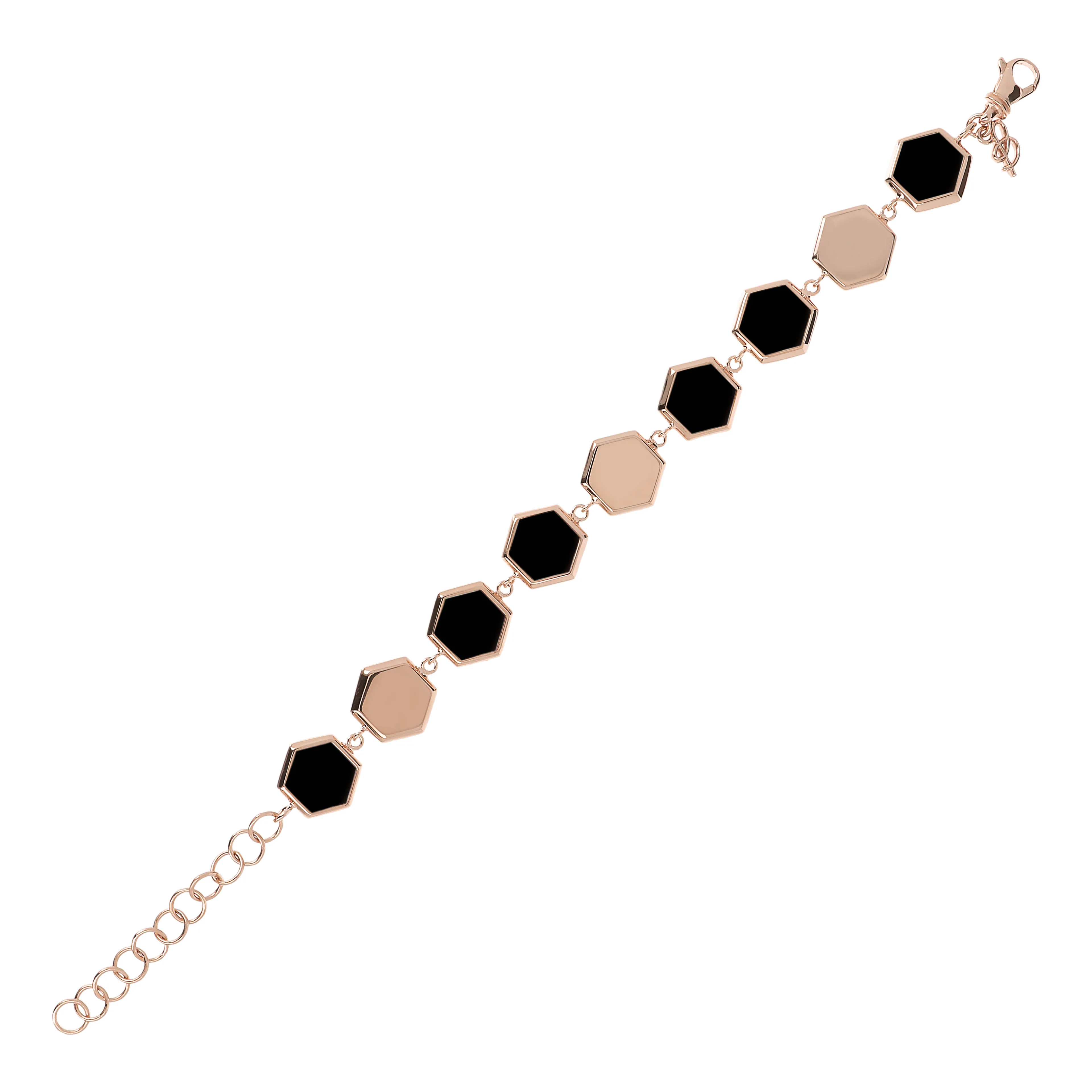 Браслет из бронзы Bronzallure Alba ониксом