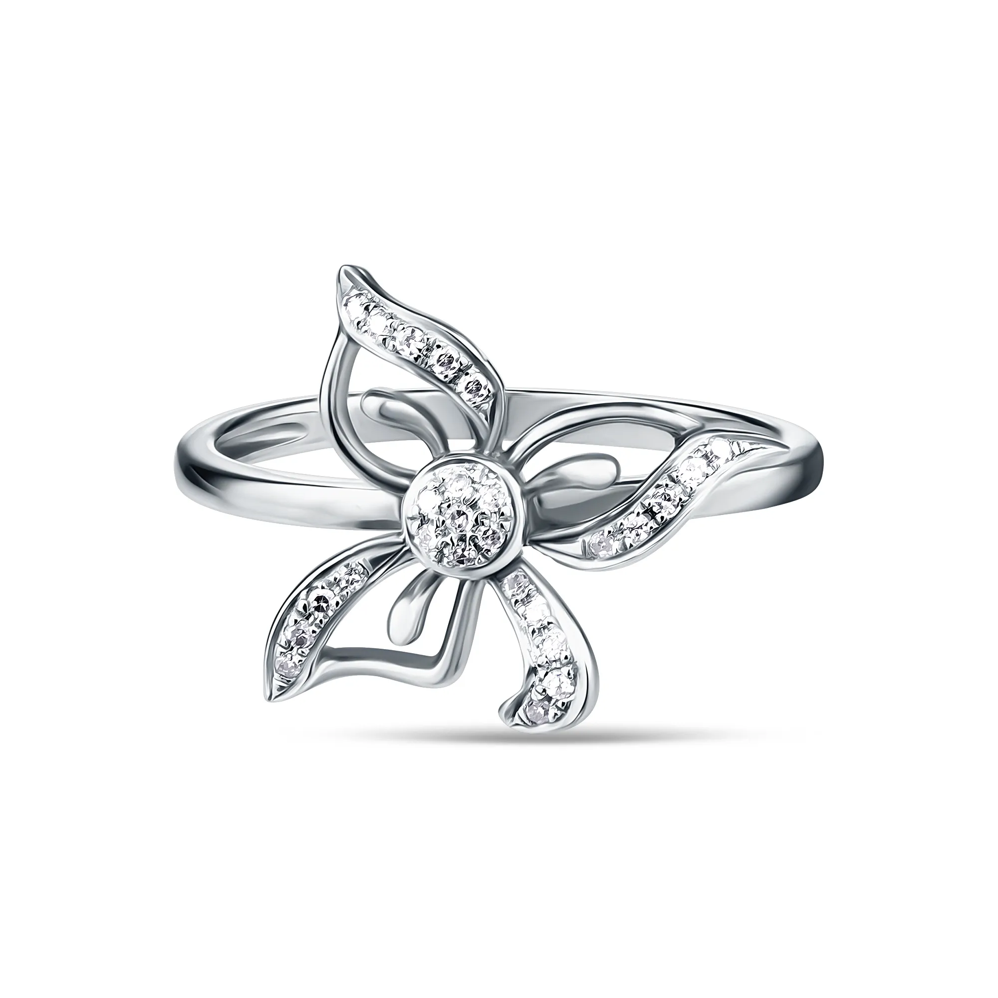 Женское кольцо из золота с бриллиантом