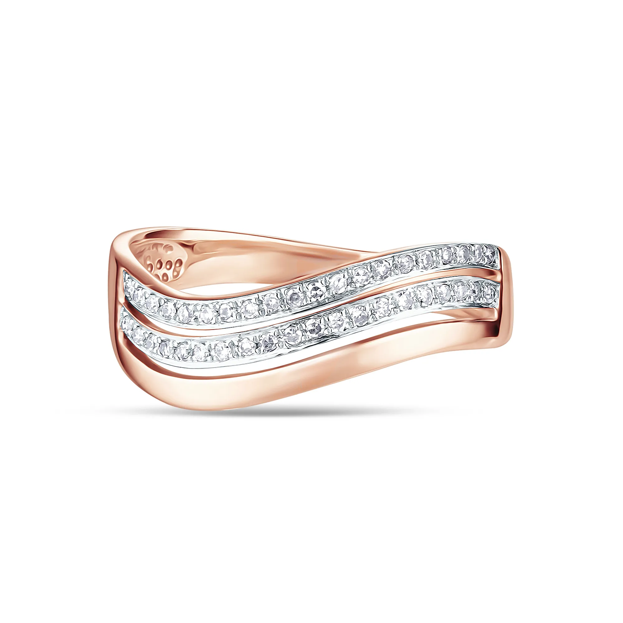 Женское кольцо из золота с бриллиантом