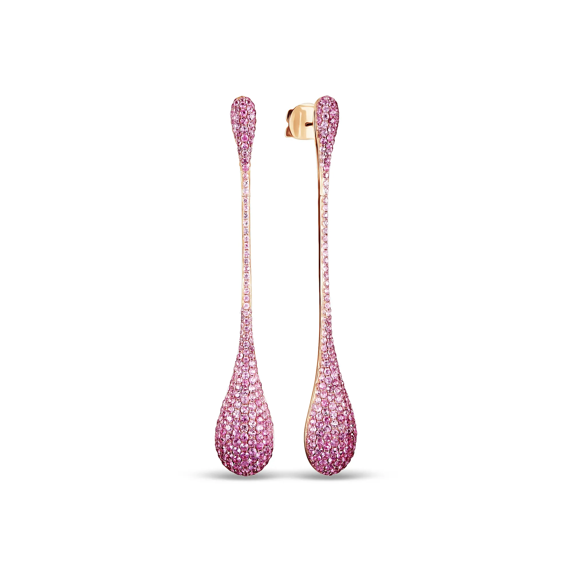 Серьги из золота с сапфиром