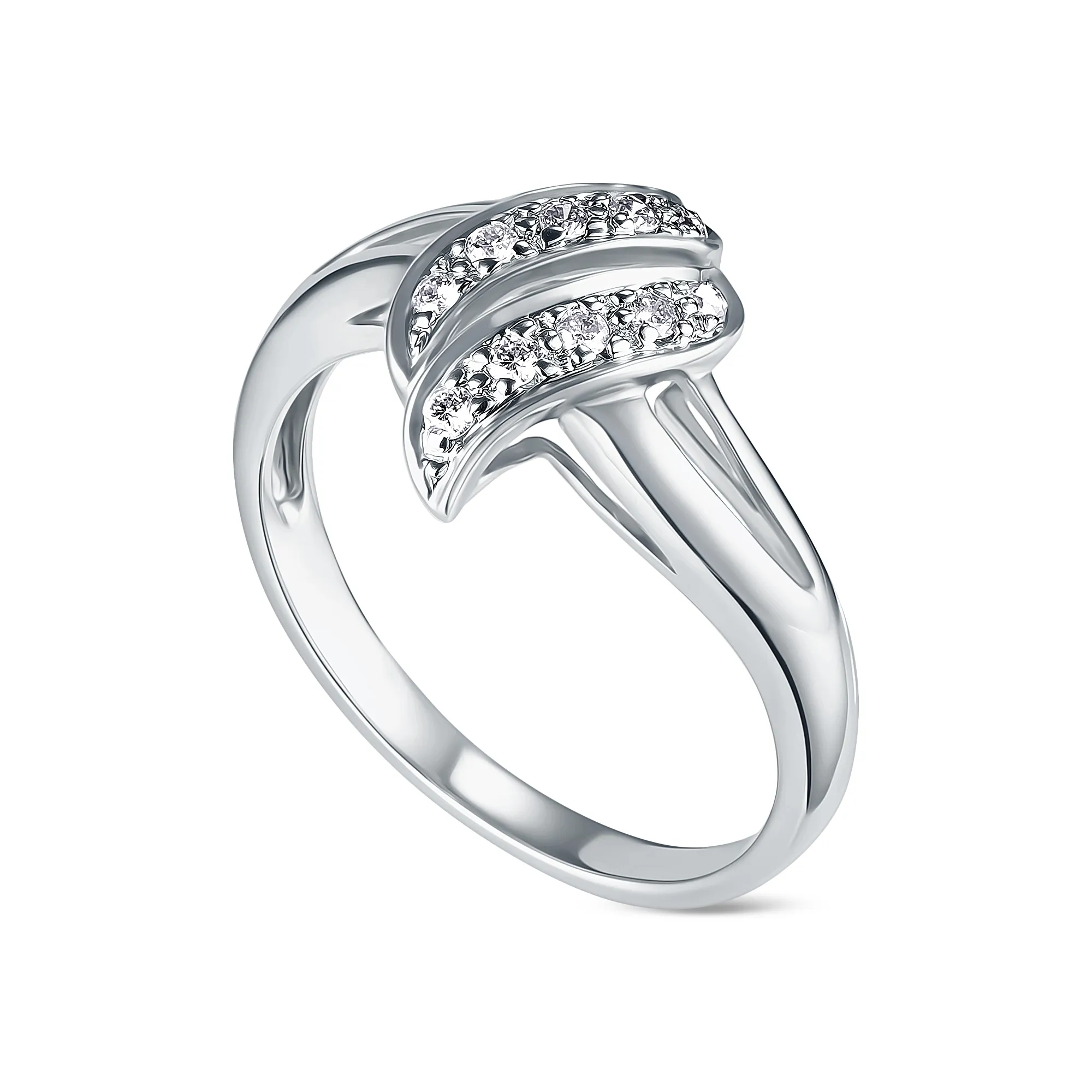 Женское кольцо из золота с бриллиантом