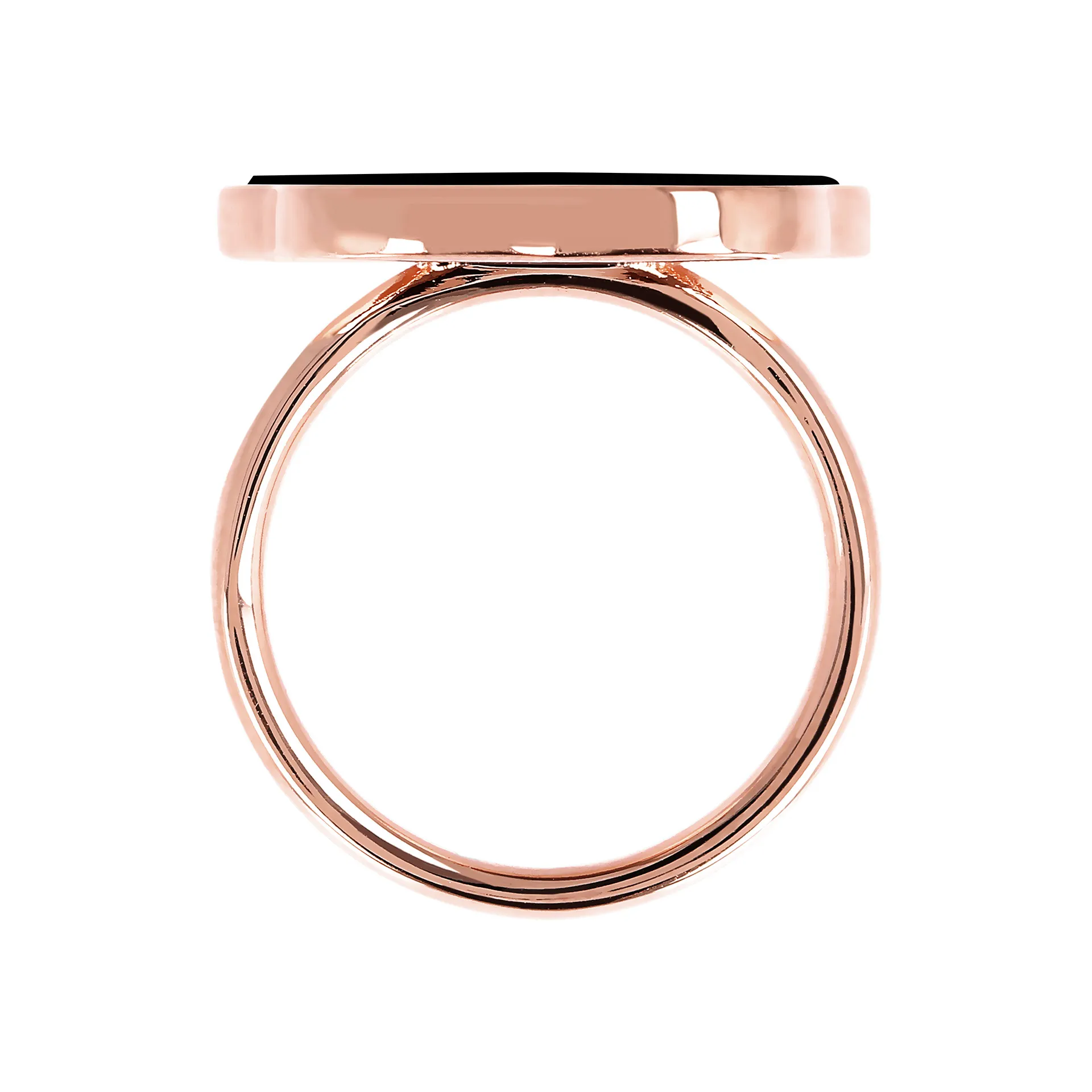 Женское кольцо из бронзы Bronzallure Alba ониксом