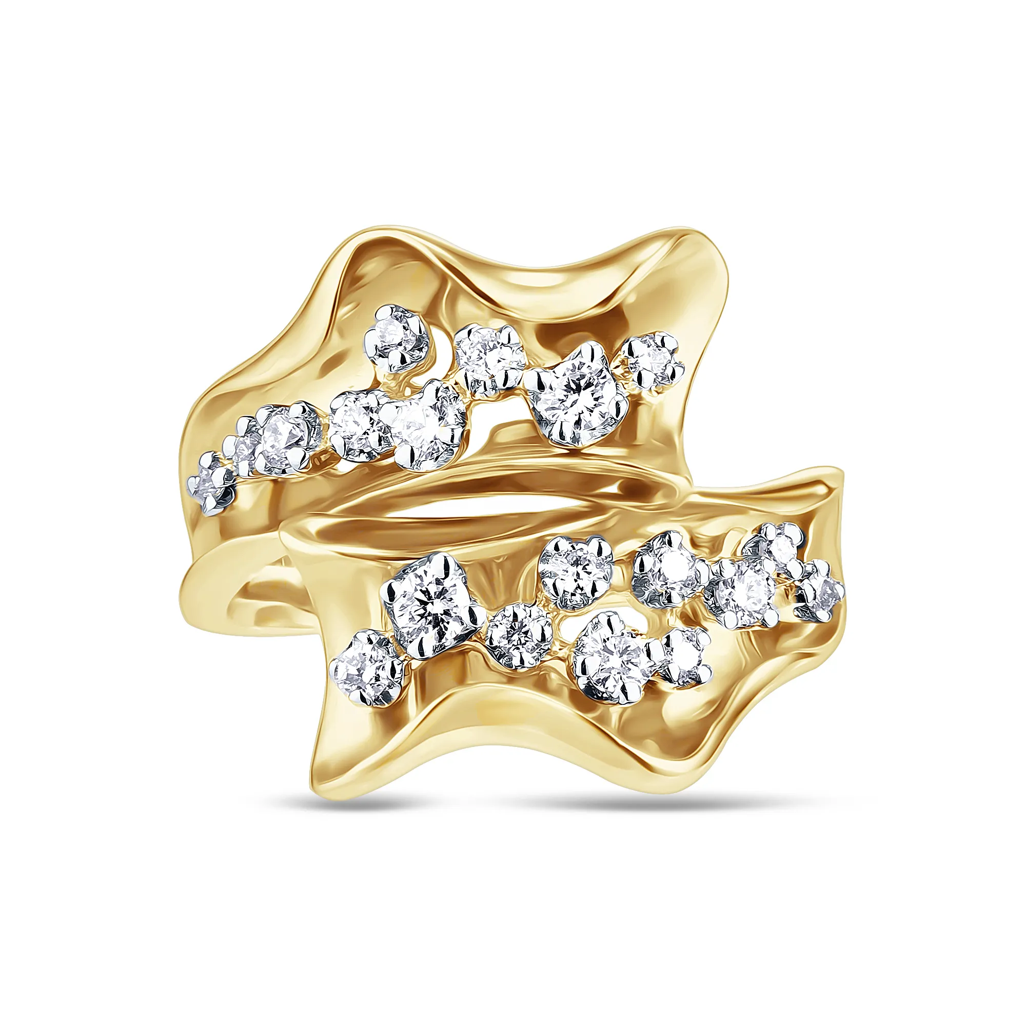 Женское кольцо из золота с бриллиантом