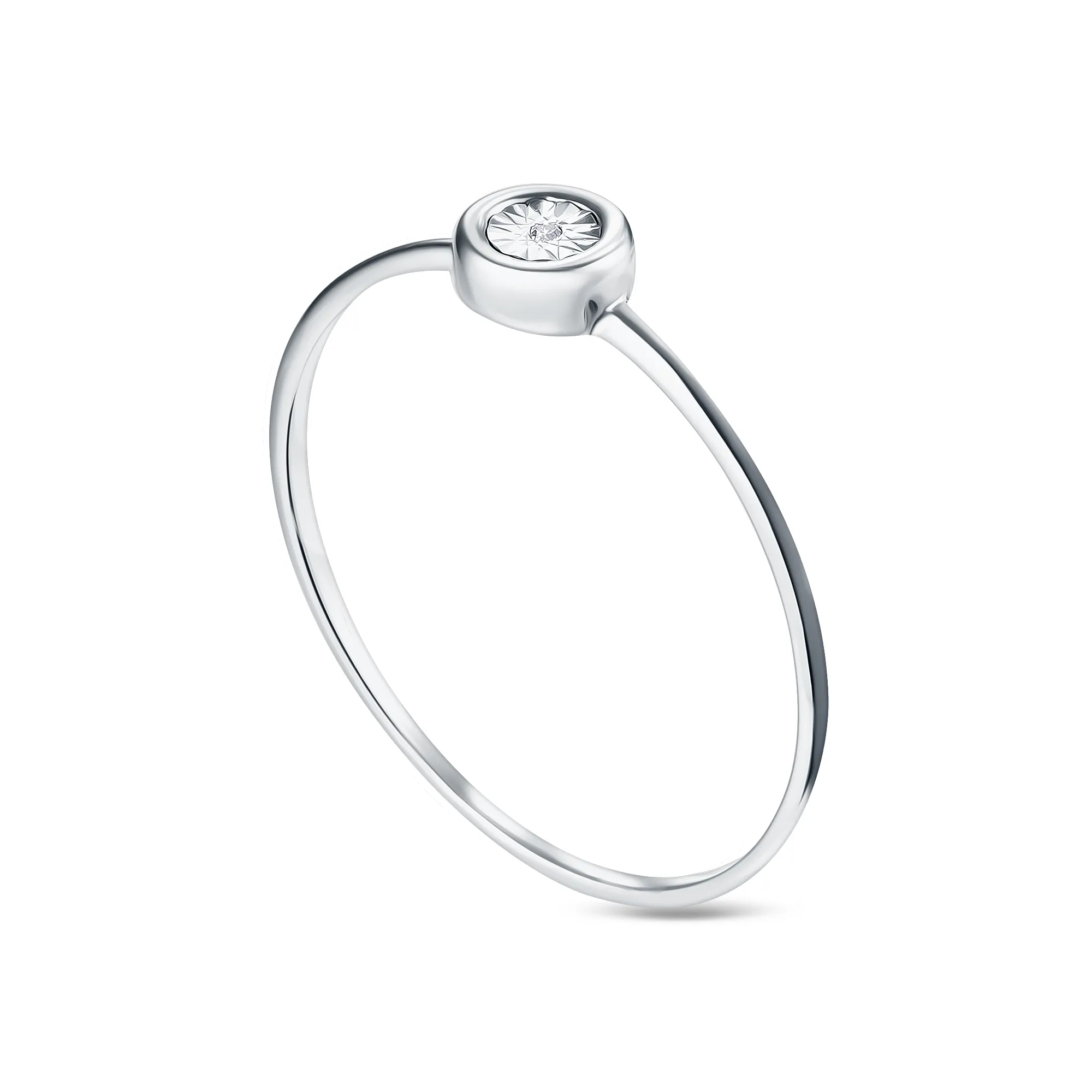 Женское кольцо из золота с бриллиантом