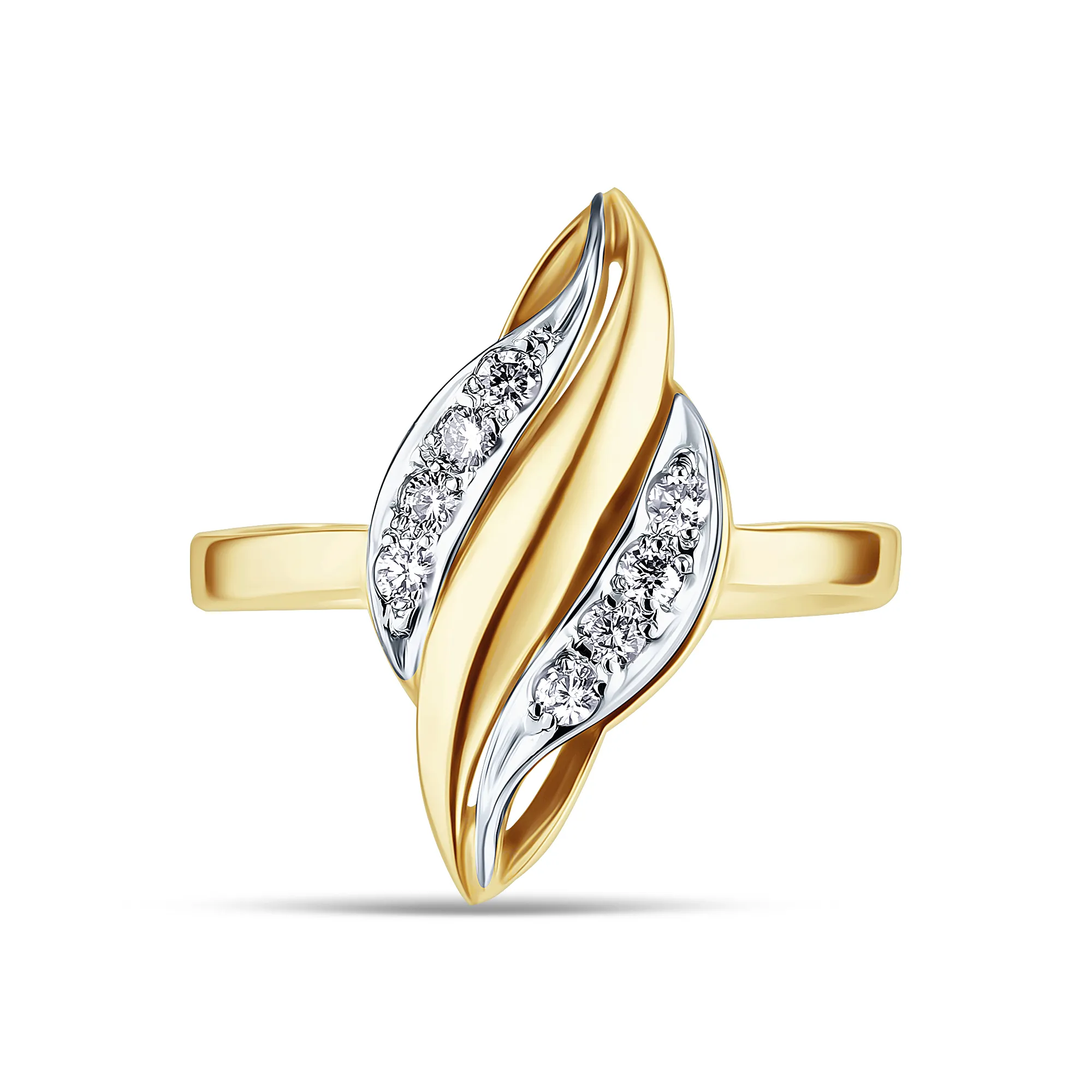 Женское кольцо из золота с бриллиантом