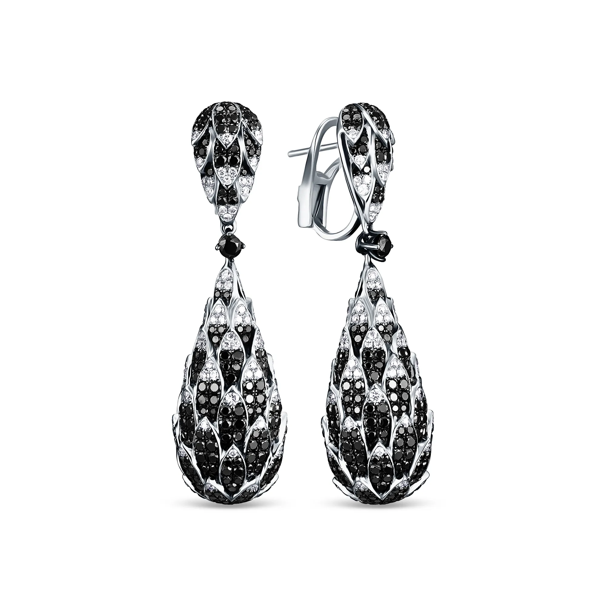 Женские серьги из золота с бриллиантом