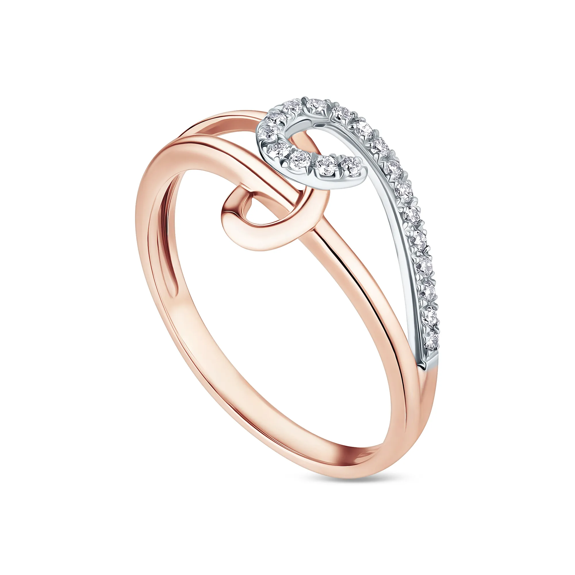 Женское кольцо из золота с бриллиантом