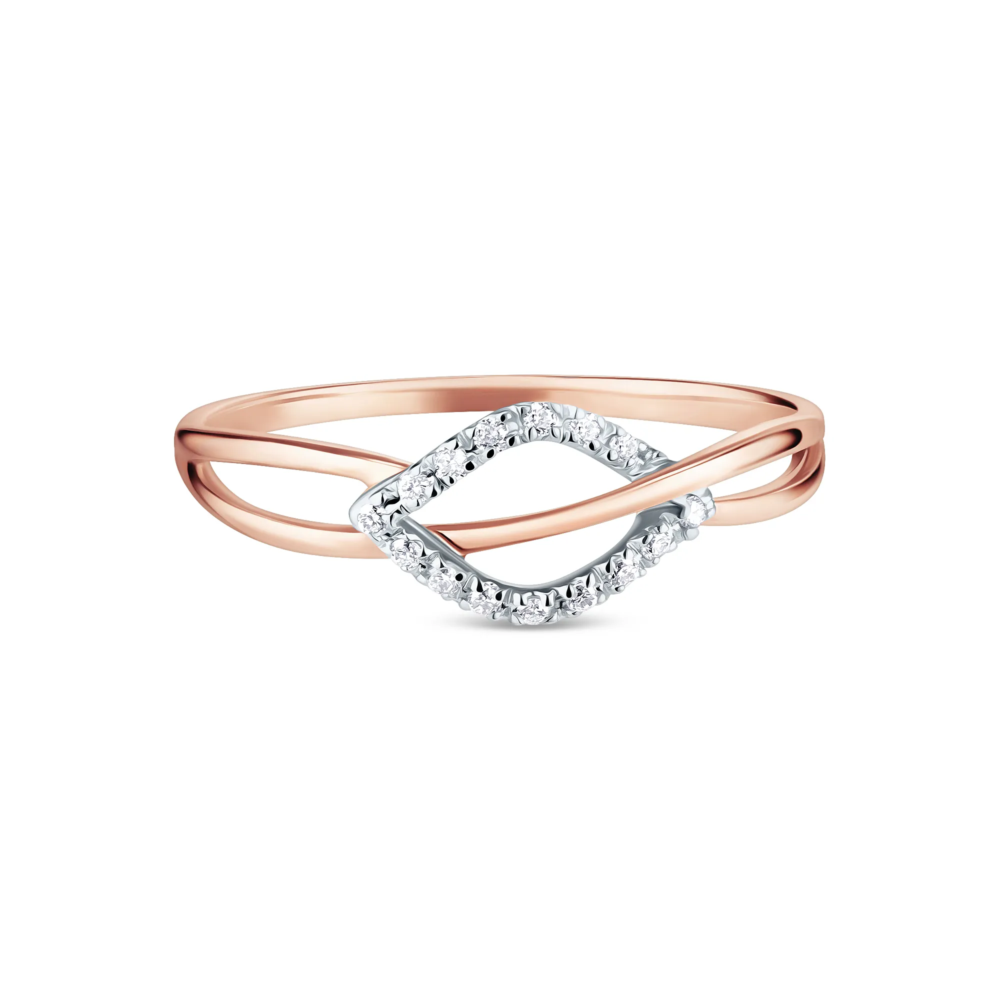 Женское кольцо из золота с бриллиантом